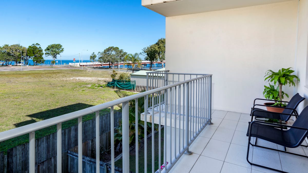 Water views from balcony