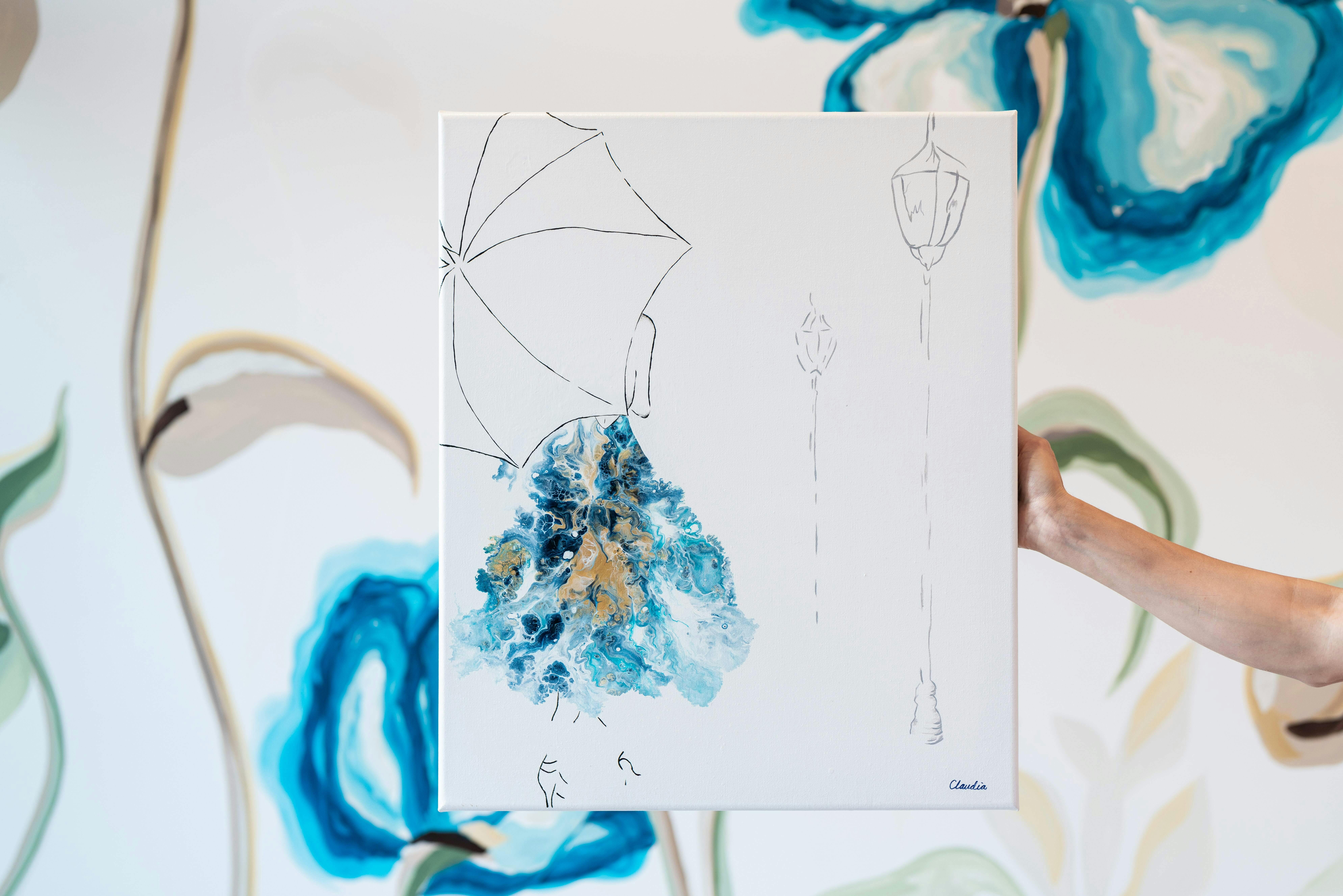 On of a kind artwork designed and created by Claudia Carrington solely for St Hugh Hotel.