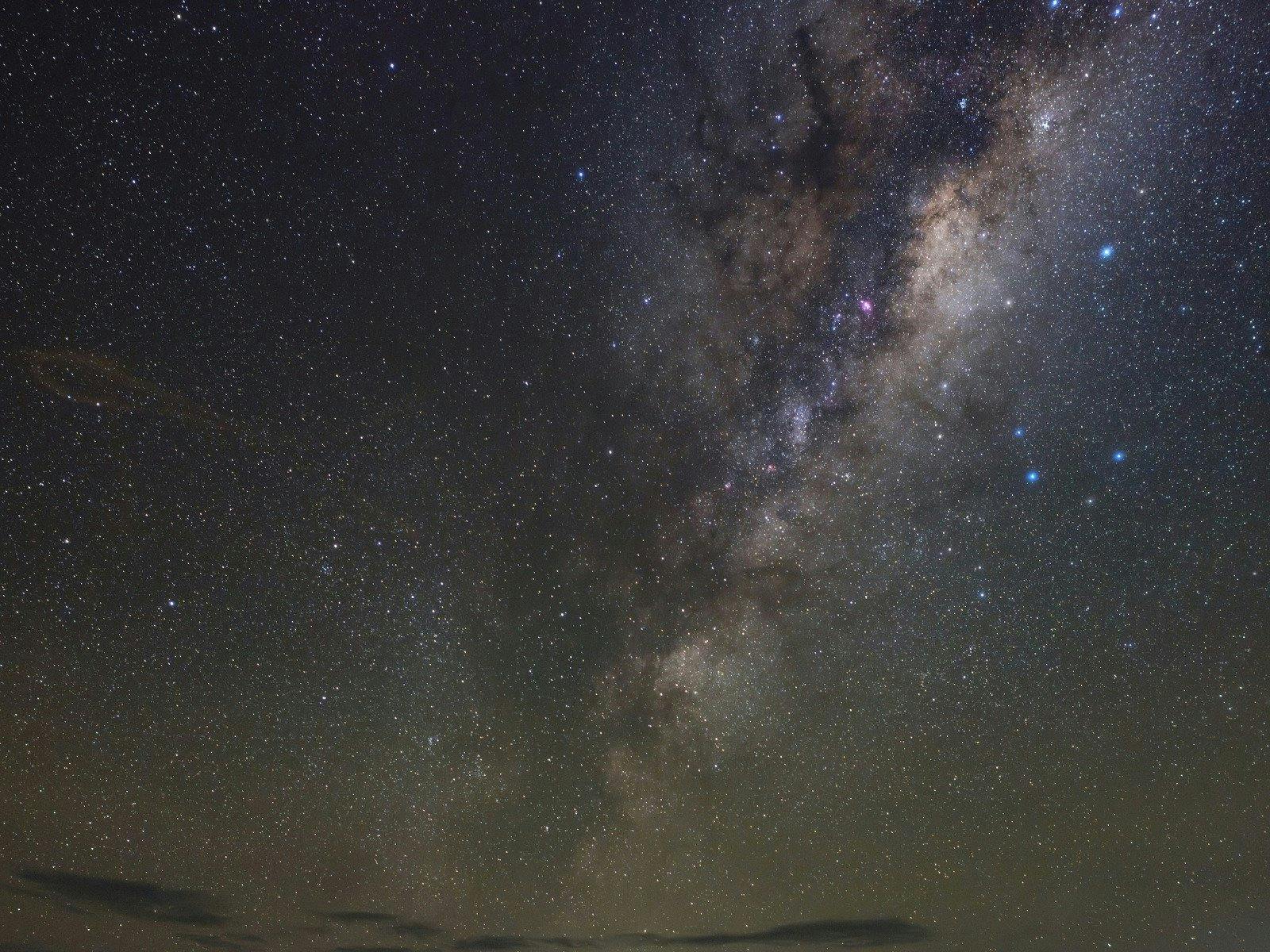 night sky with stars and the milky way