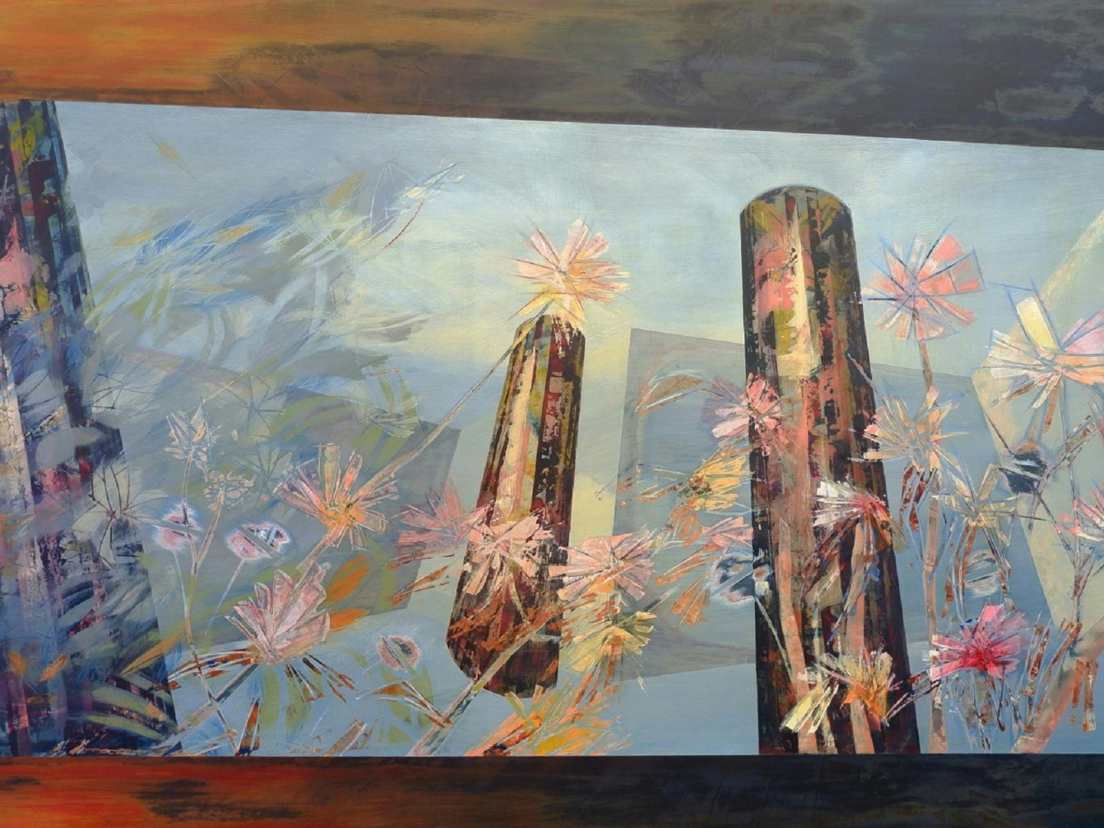 'insight.outlook 24' By Dore Stockhausen, acrylic, 153cm W x 91cm H, 2023