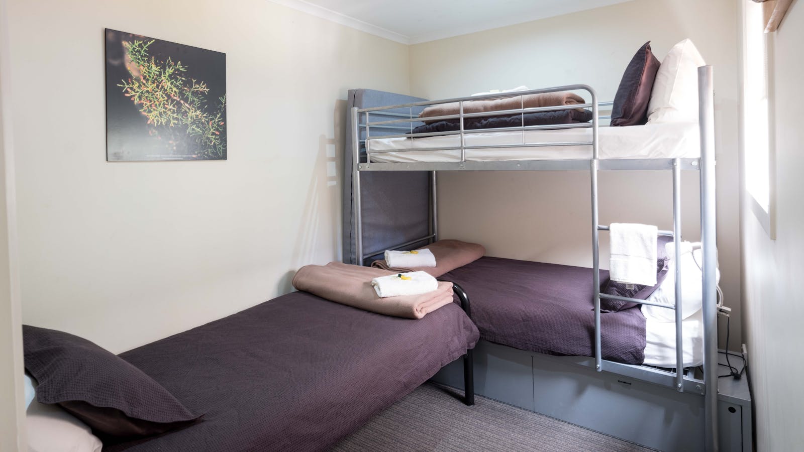 Tahune Adventures Tasmania - Triple Room sleeps three people.