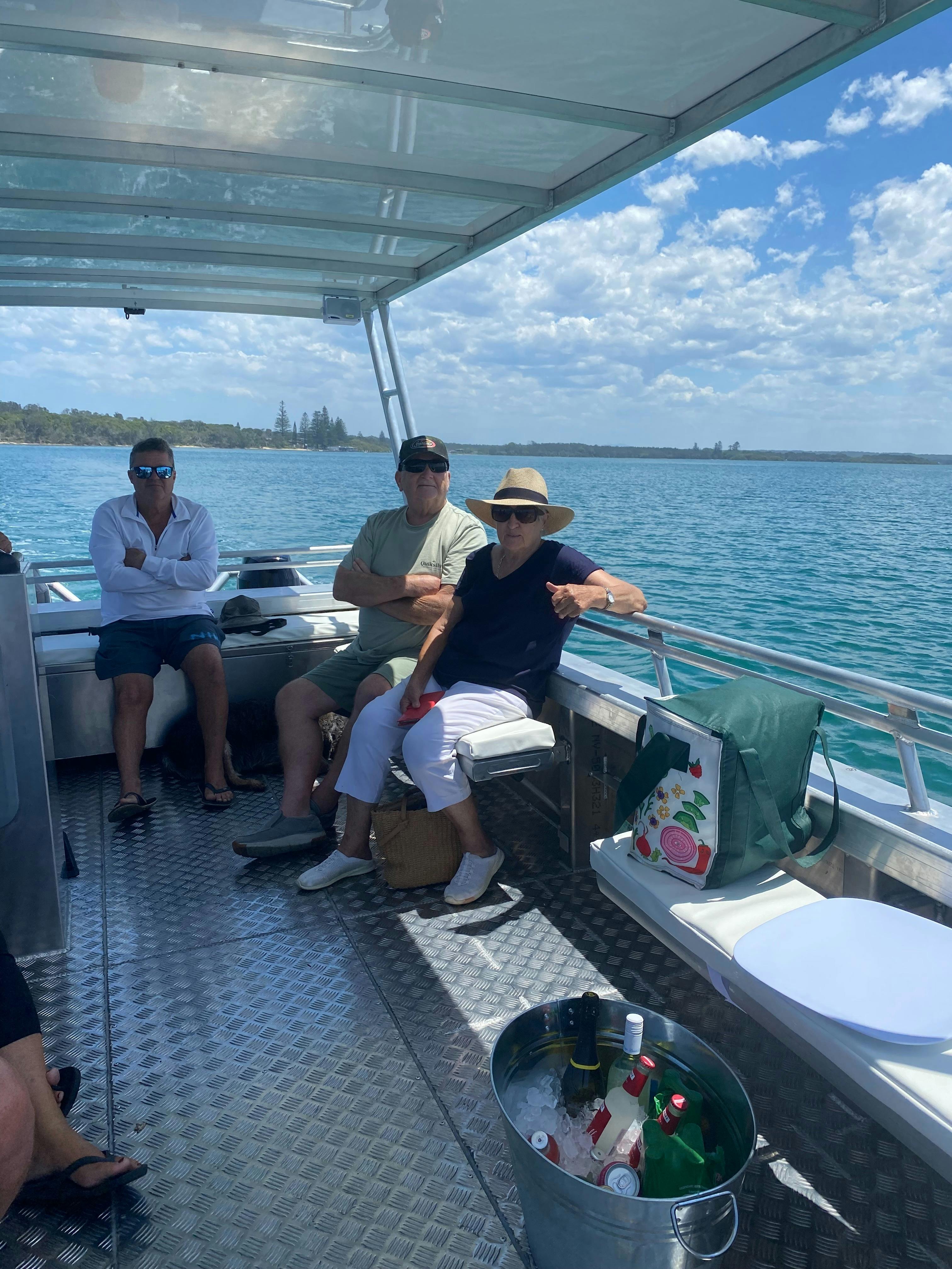 Customers enjoying the ride