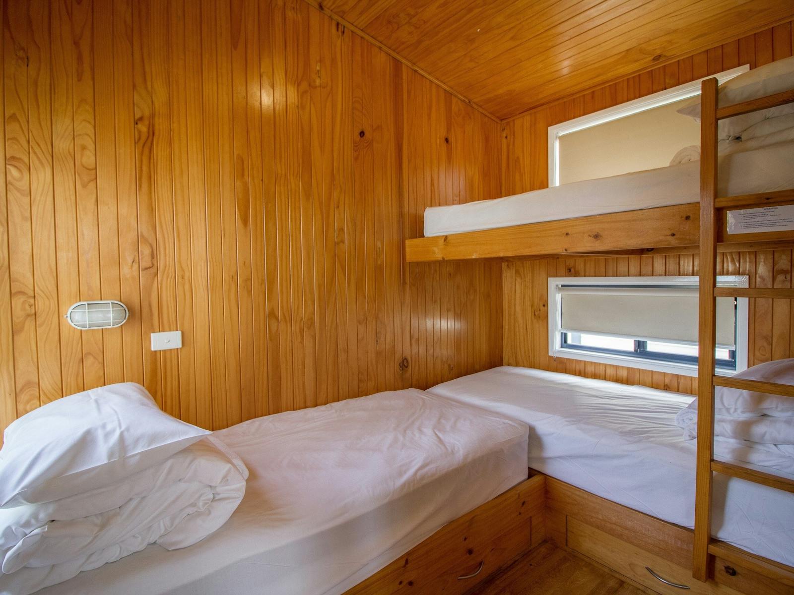 Second Bedroom - Waterfront Two Bedroom Cabin