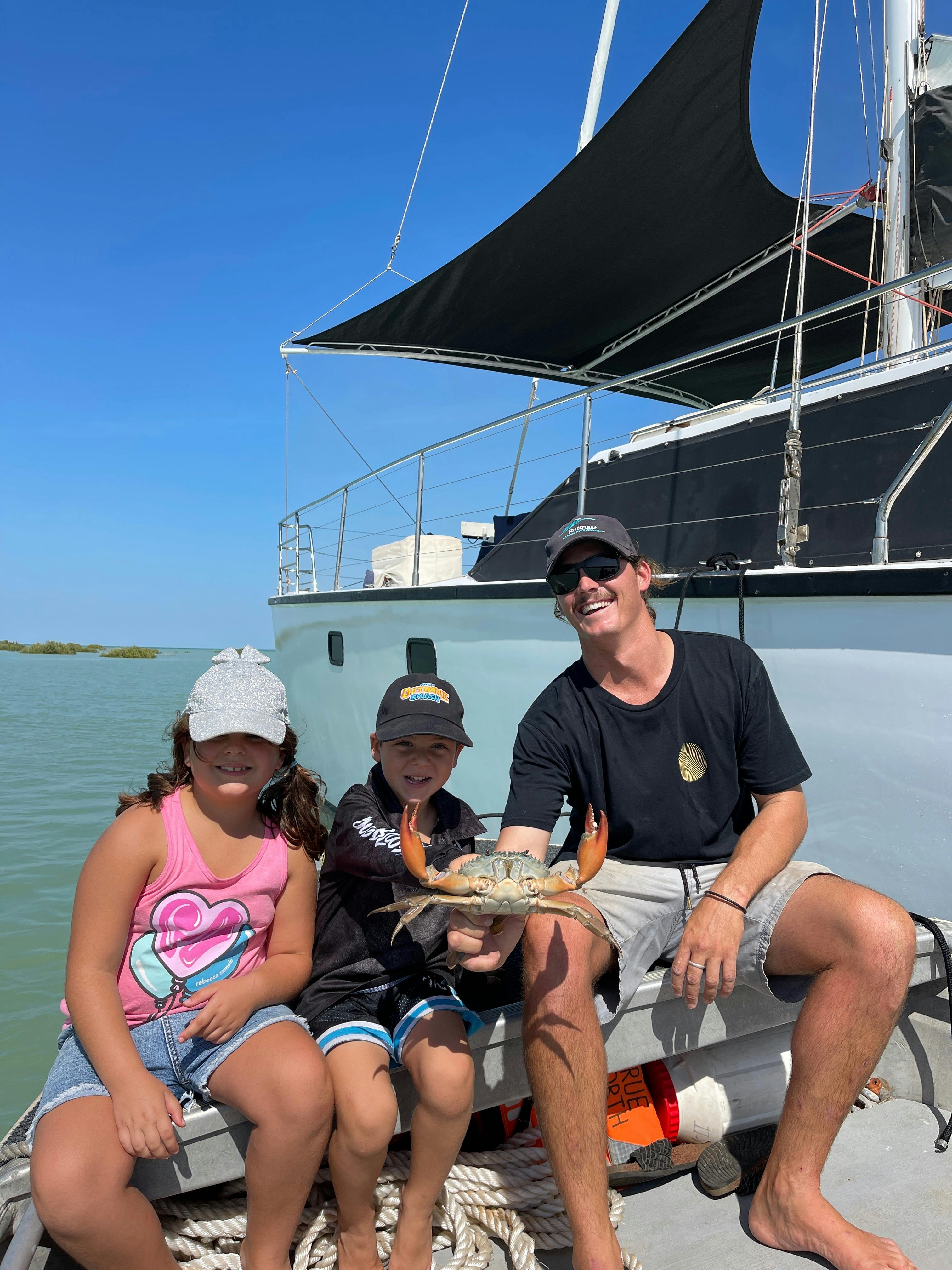 Kids love Mud Crabbing