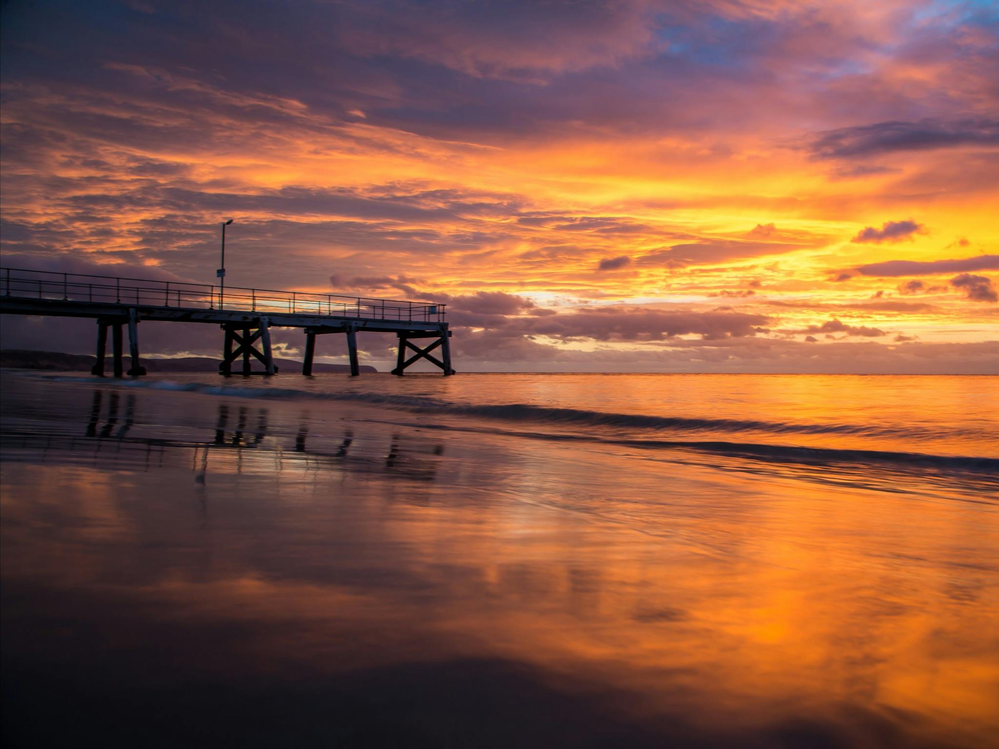 Normanville Beach Normanville Jetty Sunset