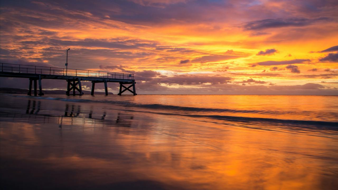 Normanville Jetty at Sunset