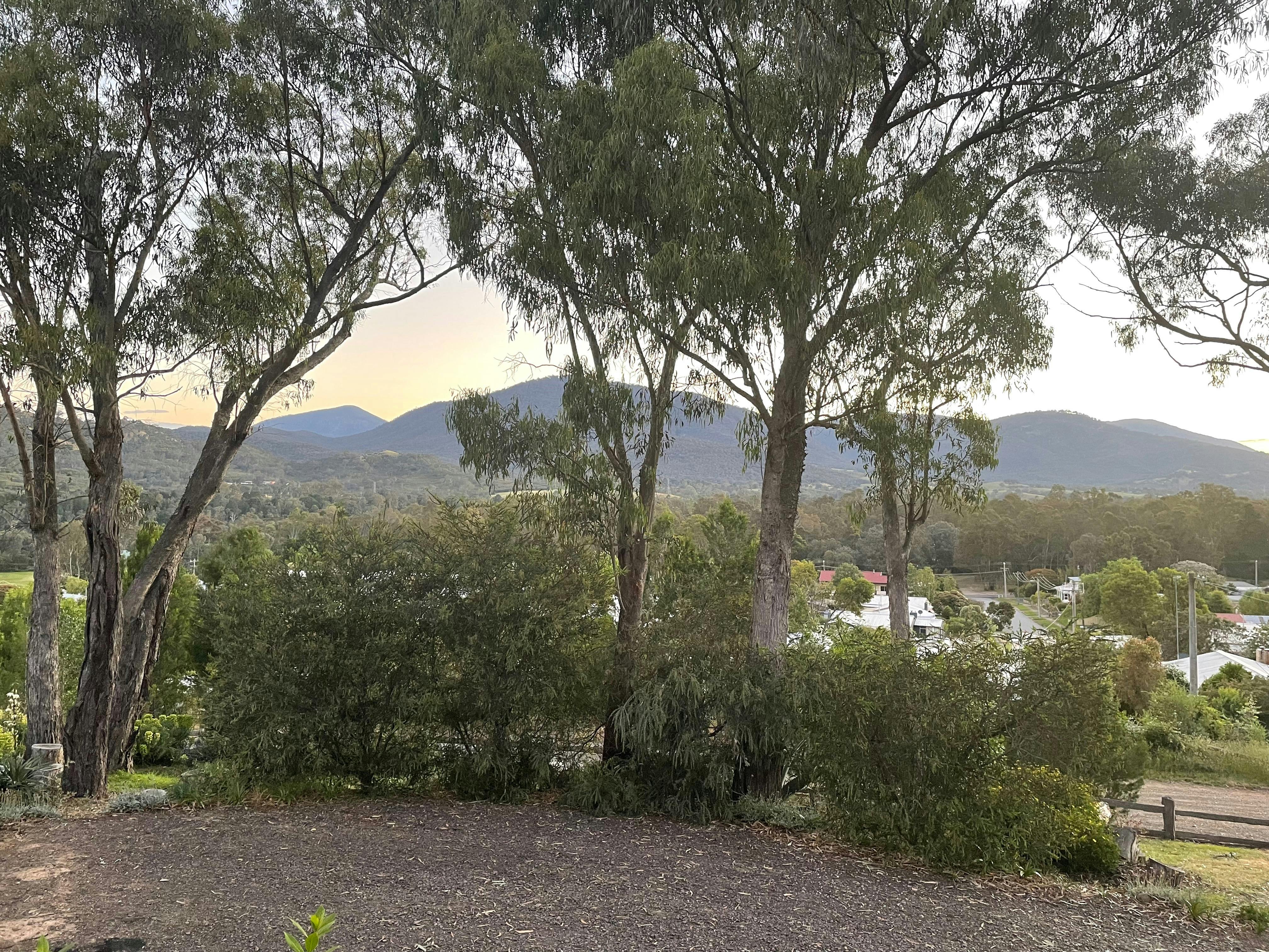 View from the front of the house to Mount Torbreck