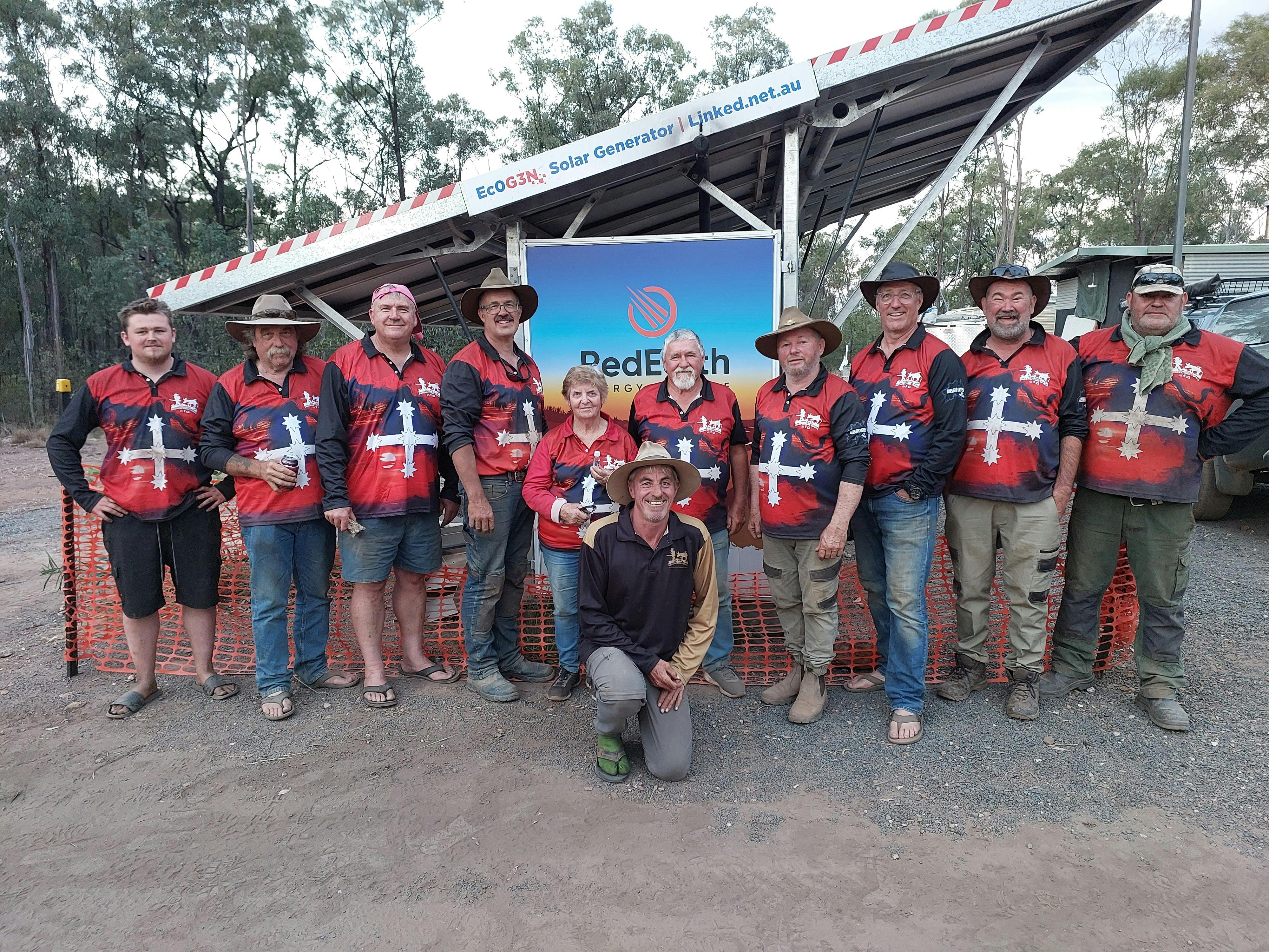 Group of vets enjoying the bush