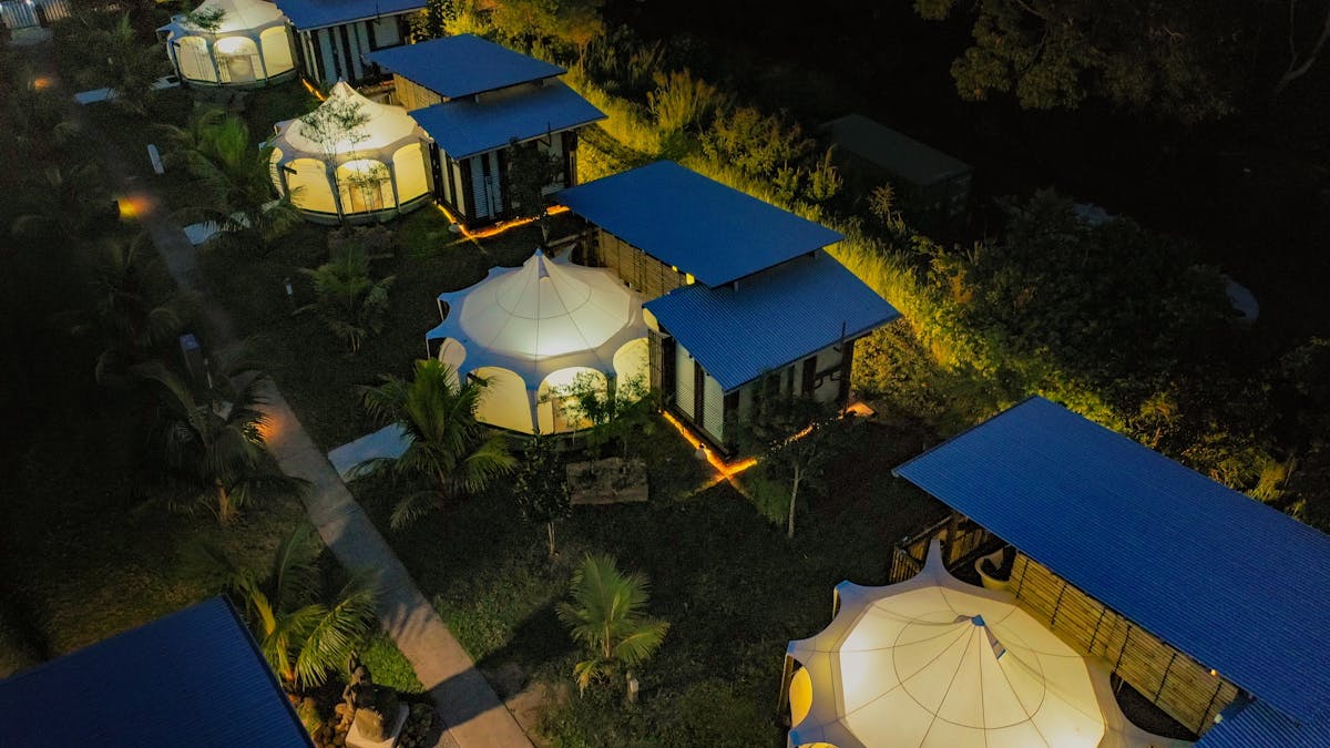 "Experience luxury camping redefined in our eco-friendly Glamping Tents.