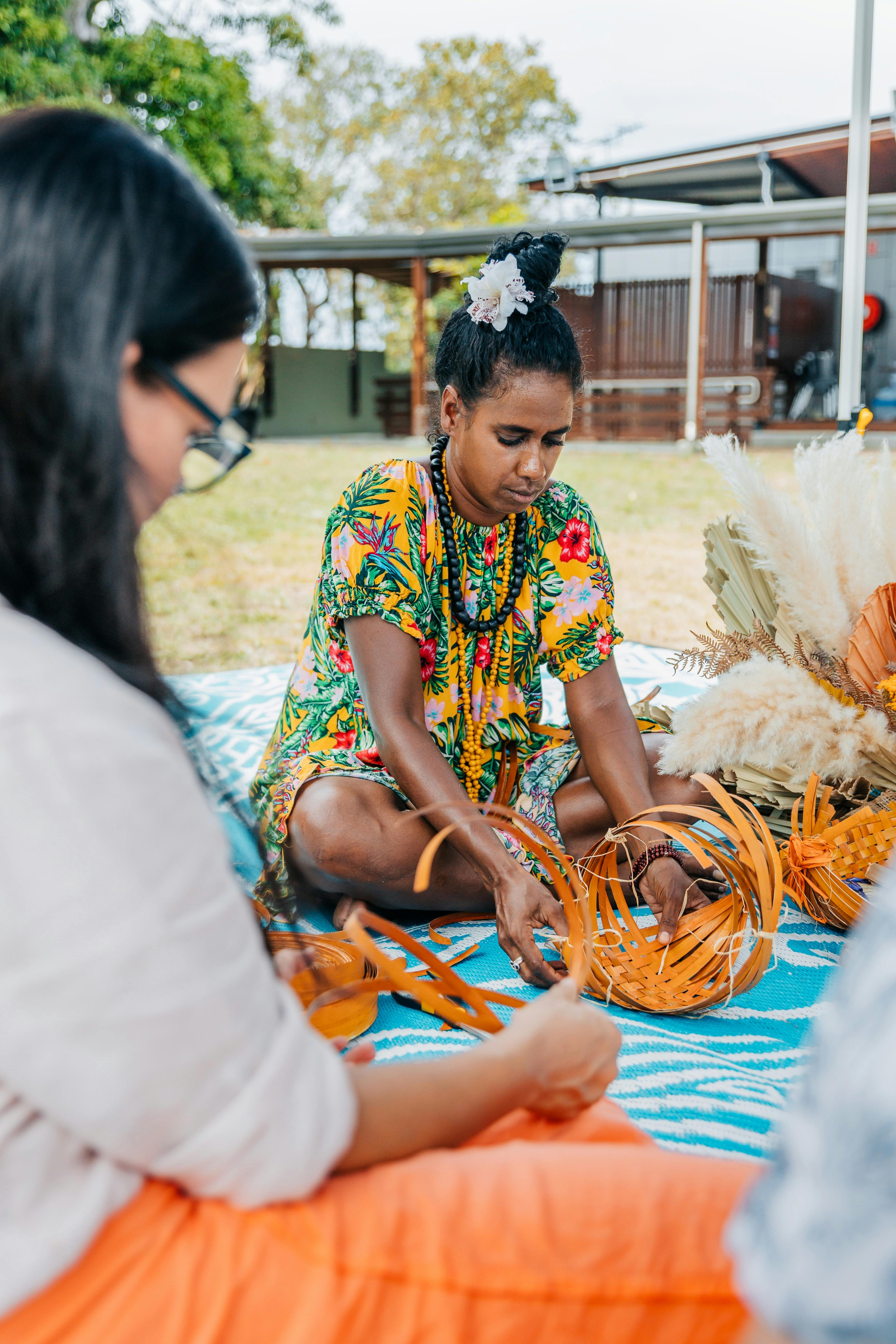 Torres Strait Basket Weaving