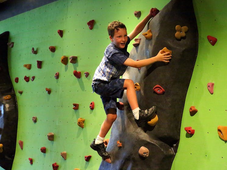 Indoor rock climbing