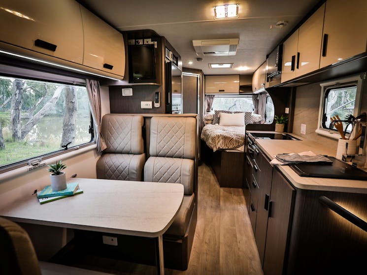 Let's Go Journey Motorhome with modern interior design and spacious living for the family