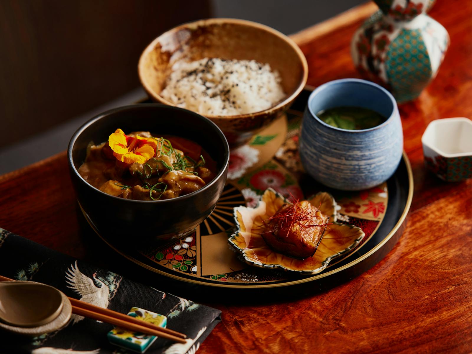 Everyday we have limited 3-dish Teishoku set meals for walk-in guests.
