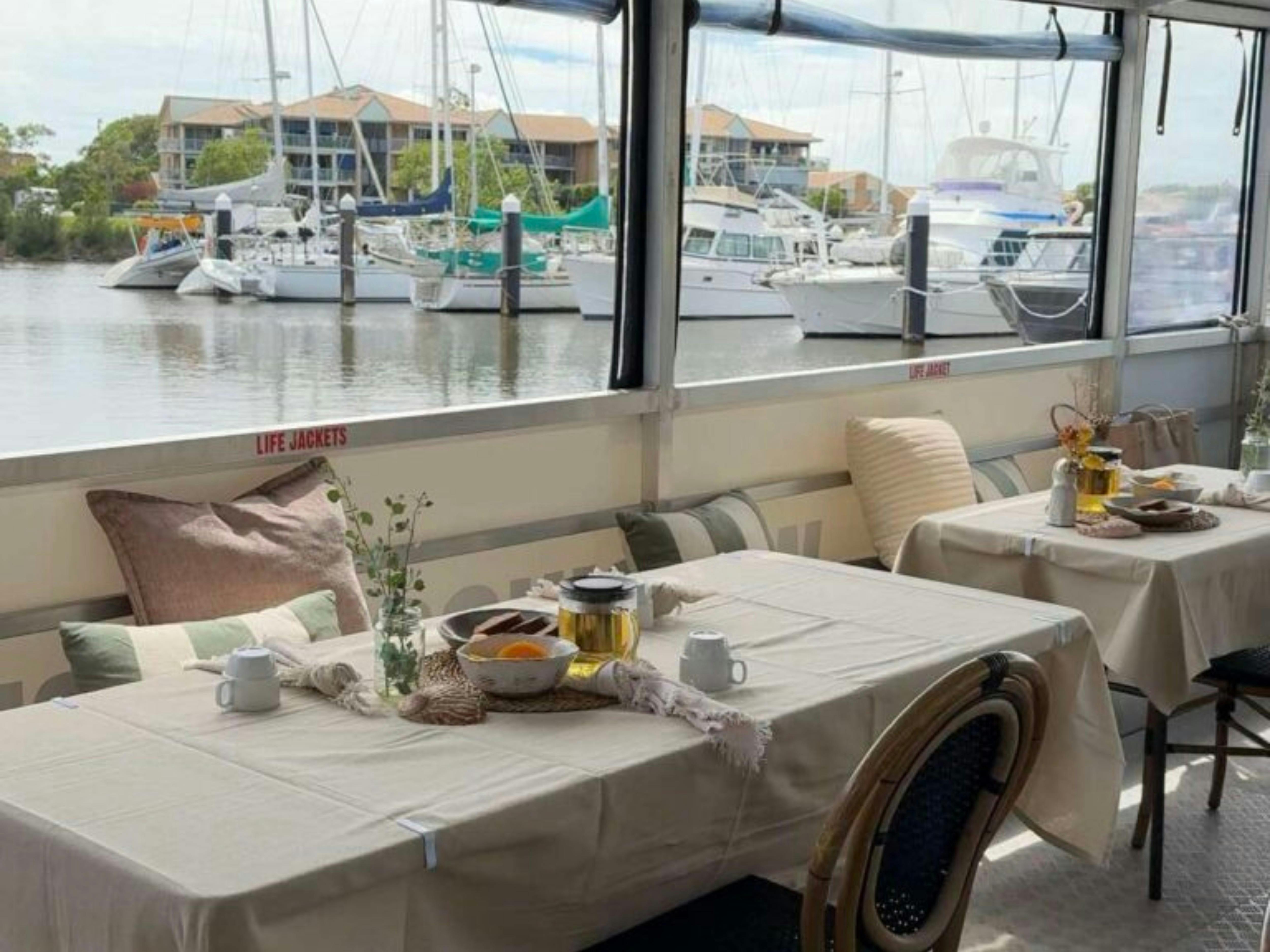 Fisherman's friend morning tea setup.