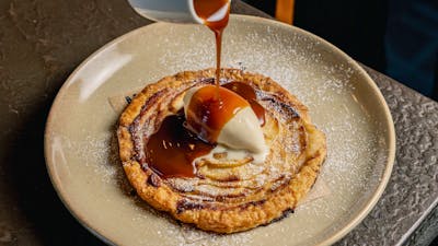 Apple & custard galette