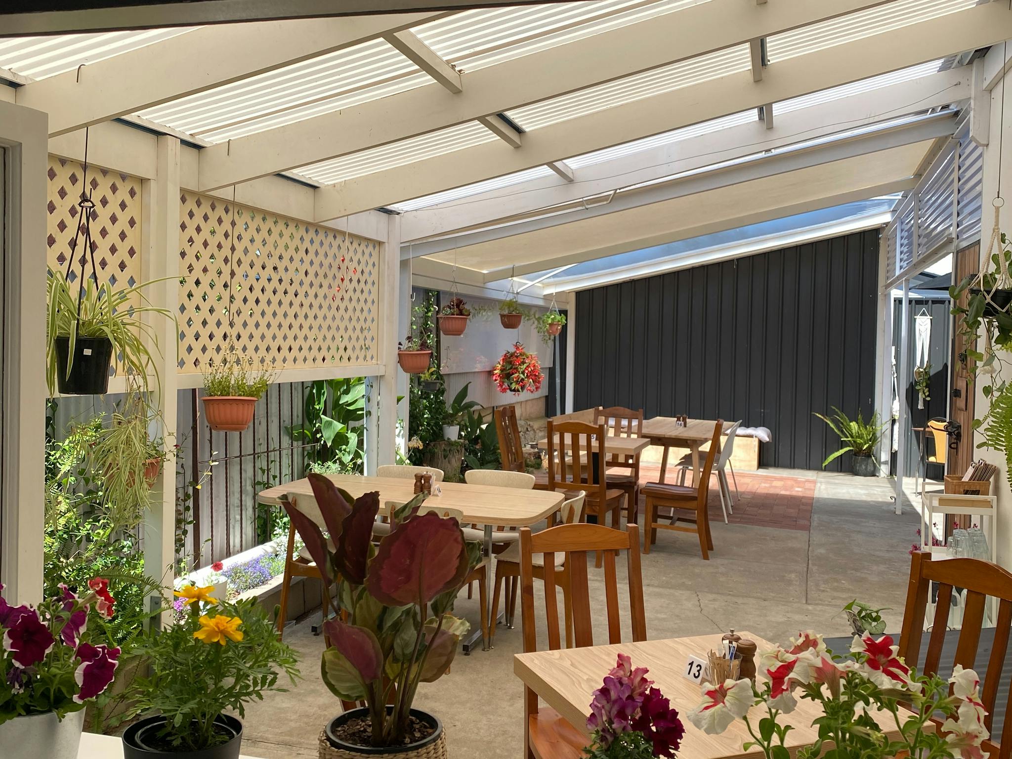 side courtyard