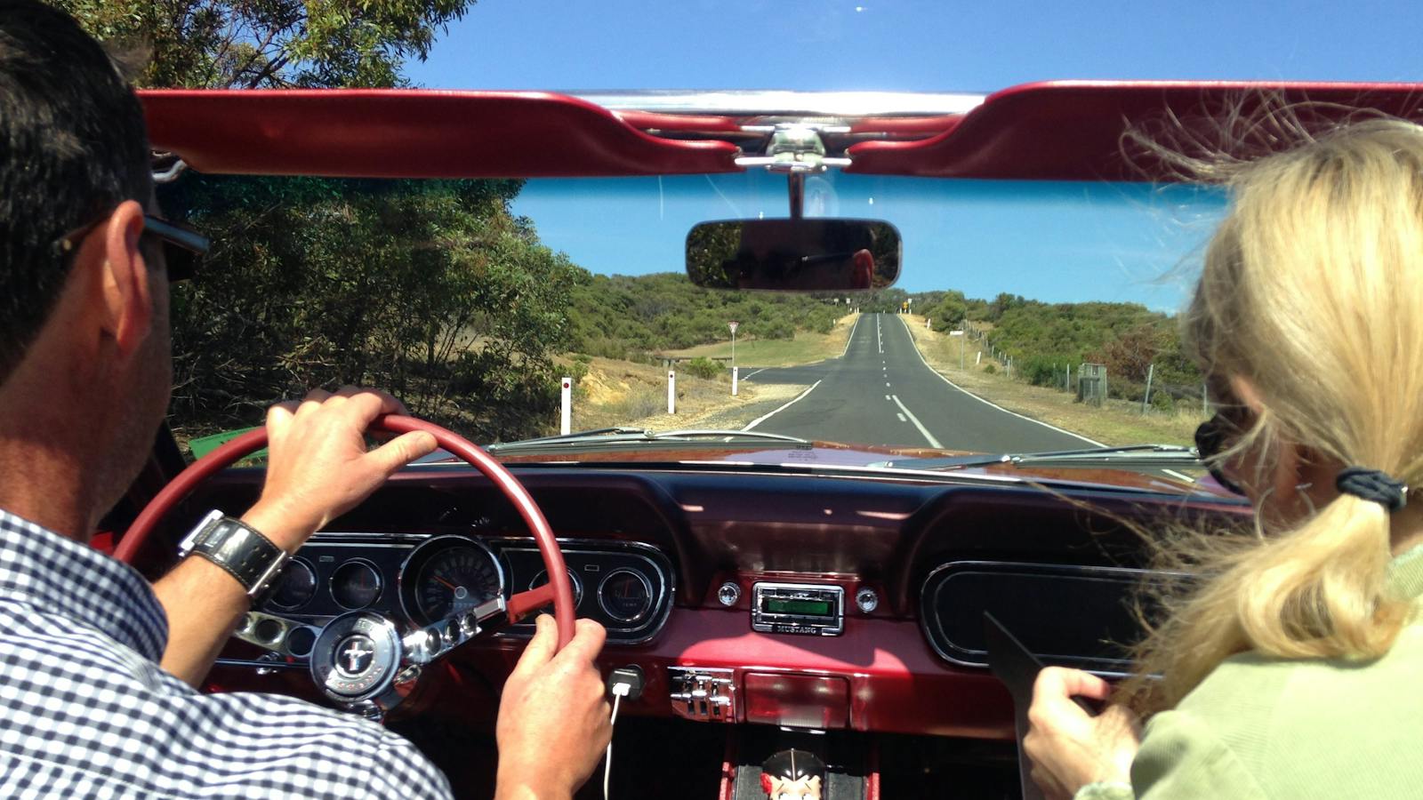 On the road - top down
