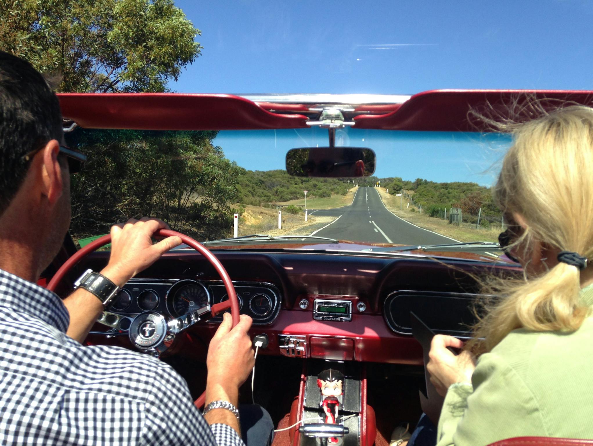 On the road - top down