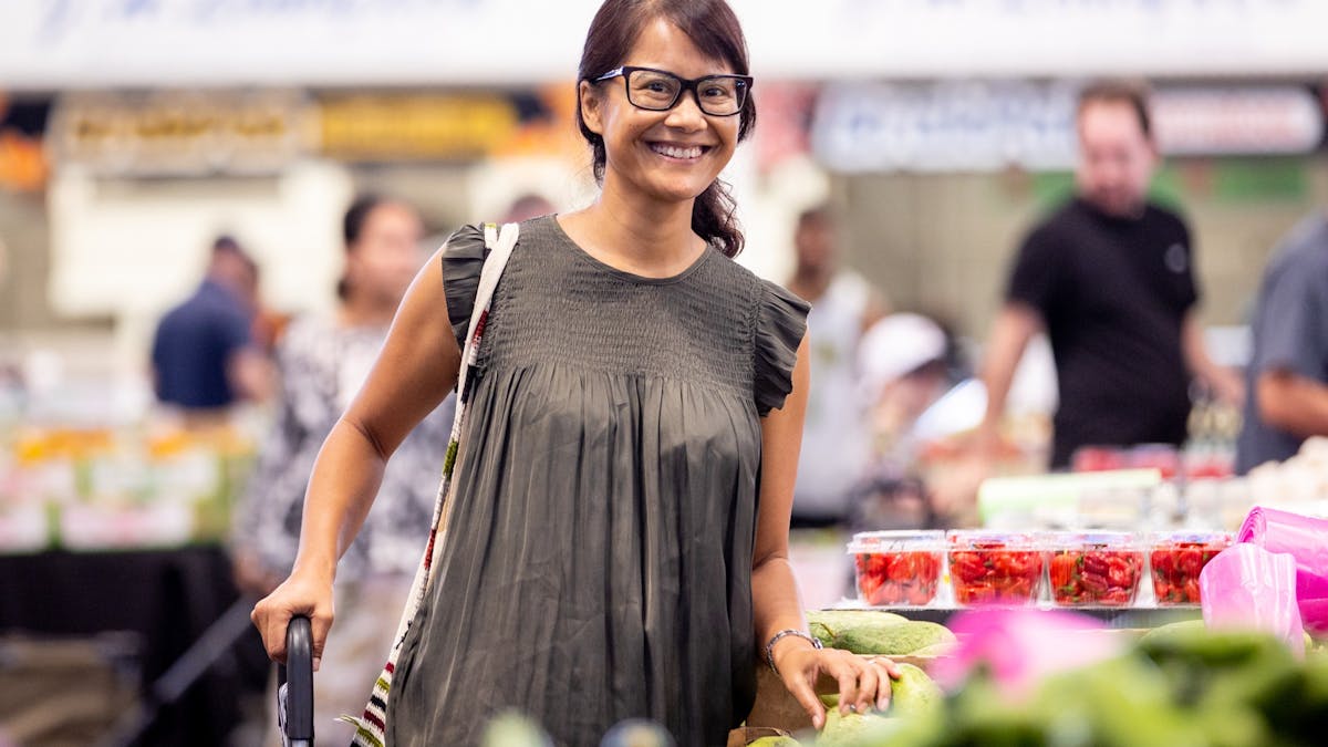 Happy shopper