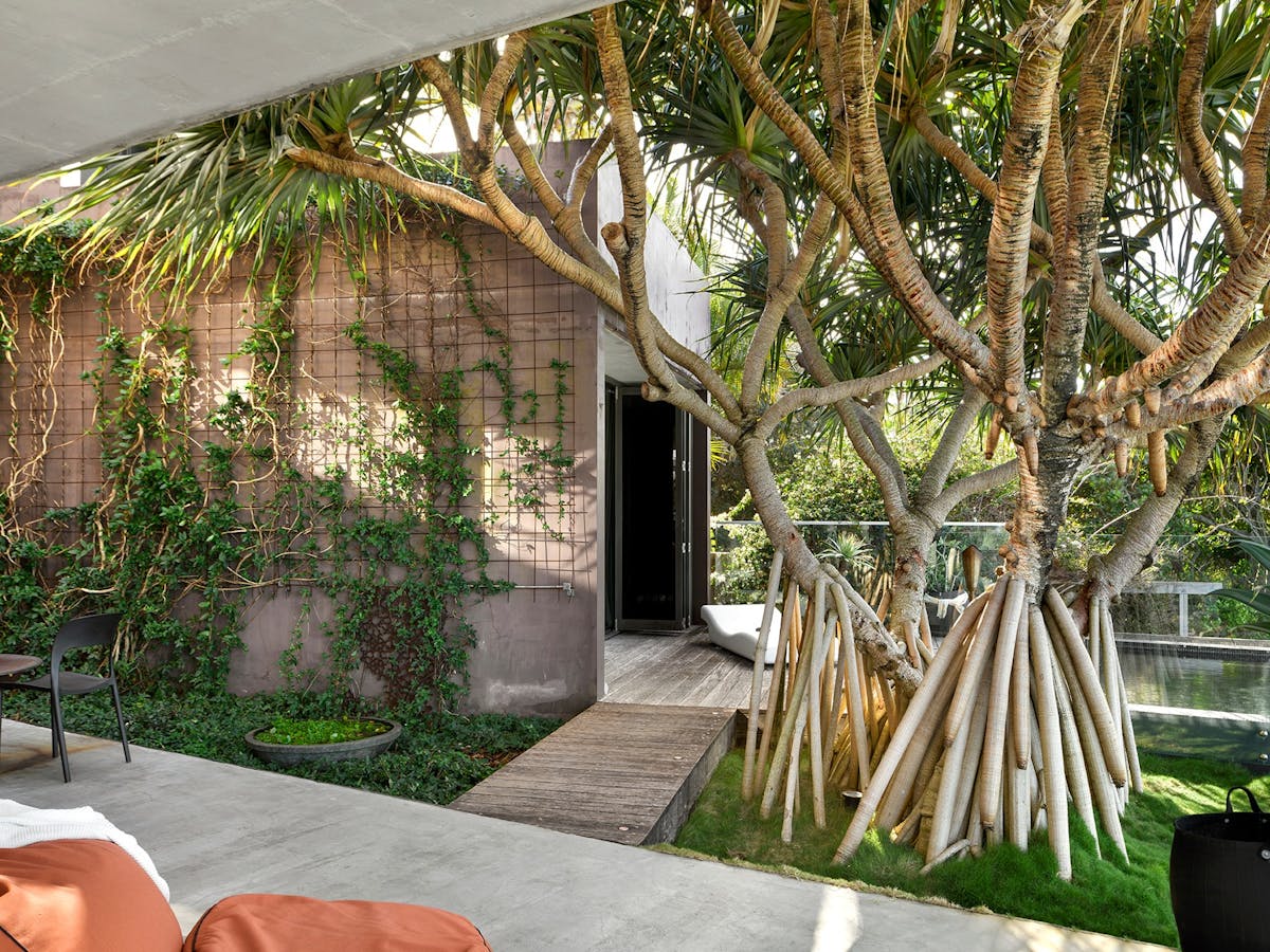 Luxurious master suite, adorned with a furnished deck