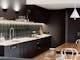 Roam Merrijg galley kitchen with rustic emerald tile splashback