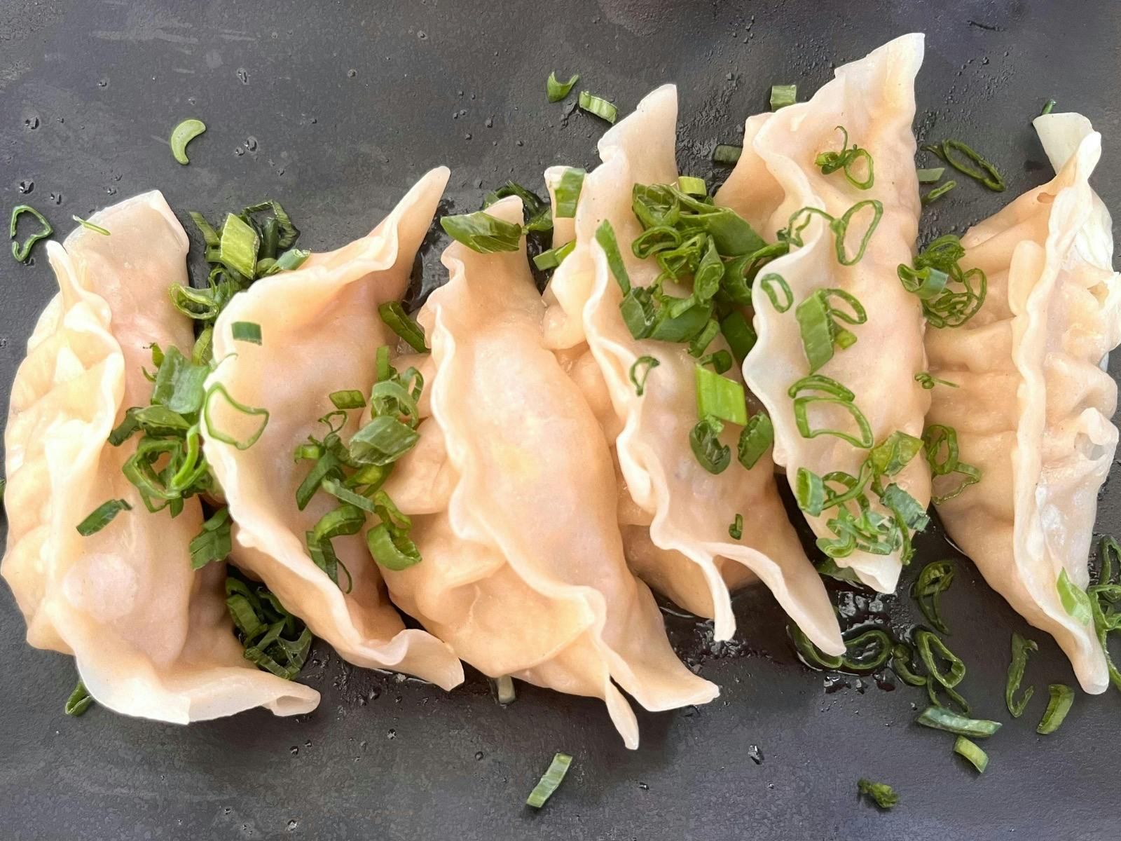 dumplings stock image