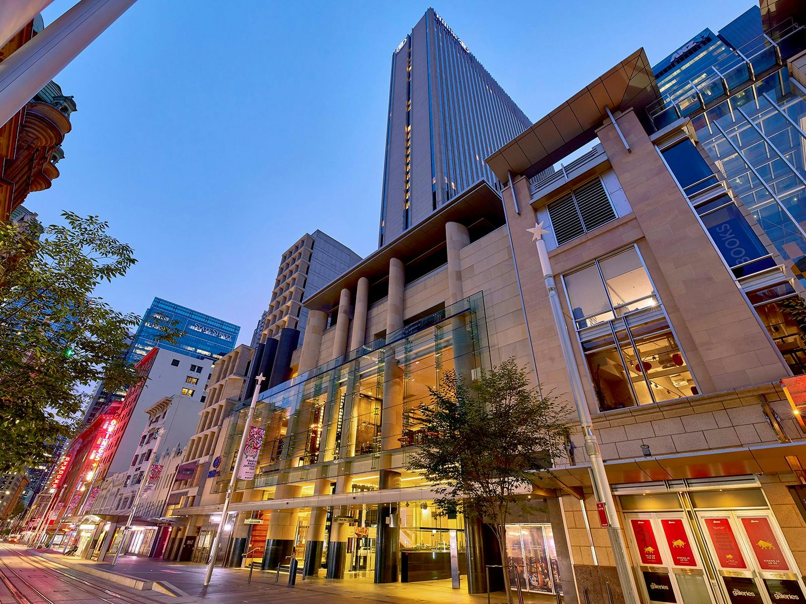 George St with light rail