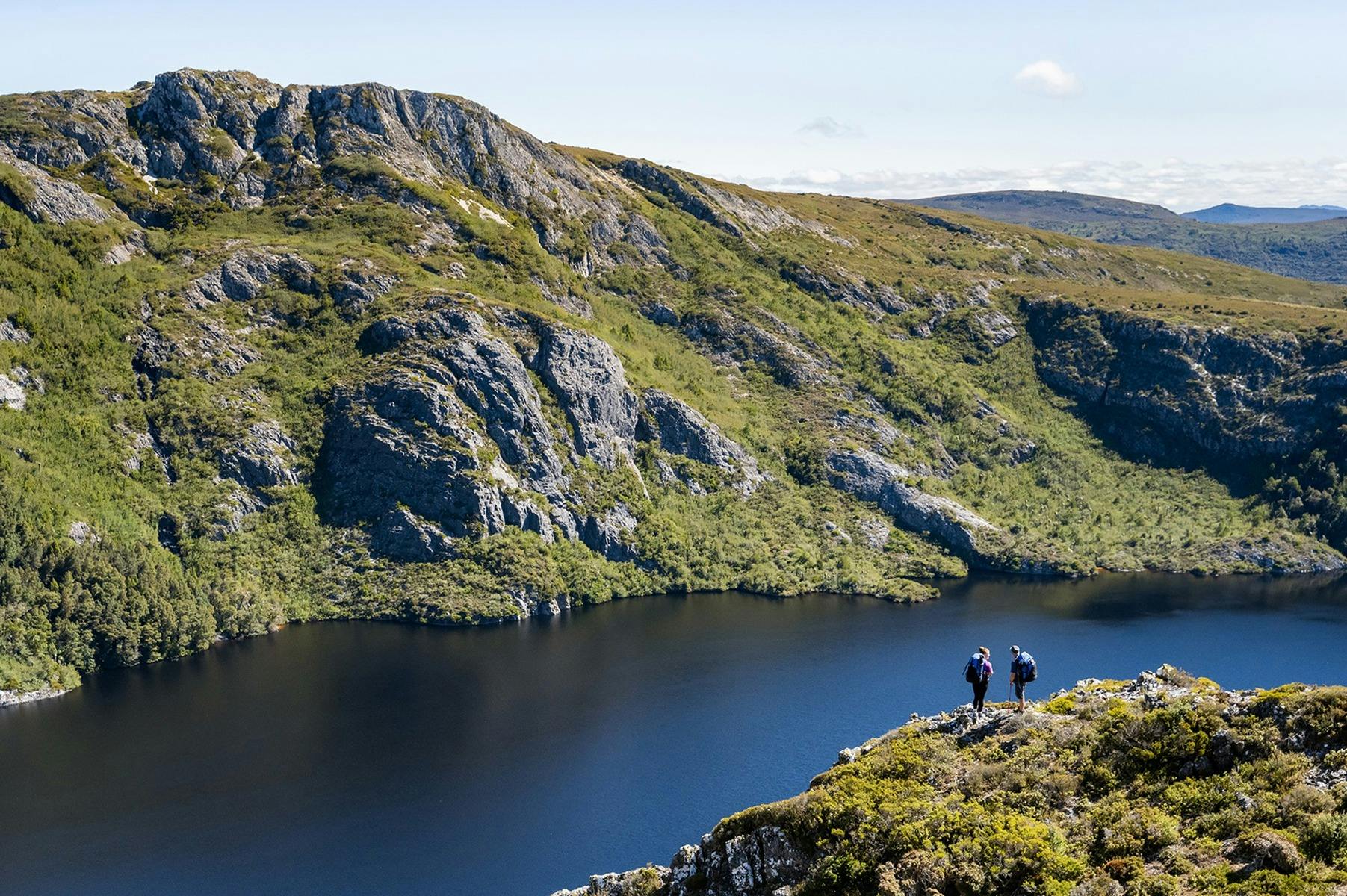 Walkers at the top of Marions Lookout
