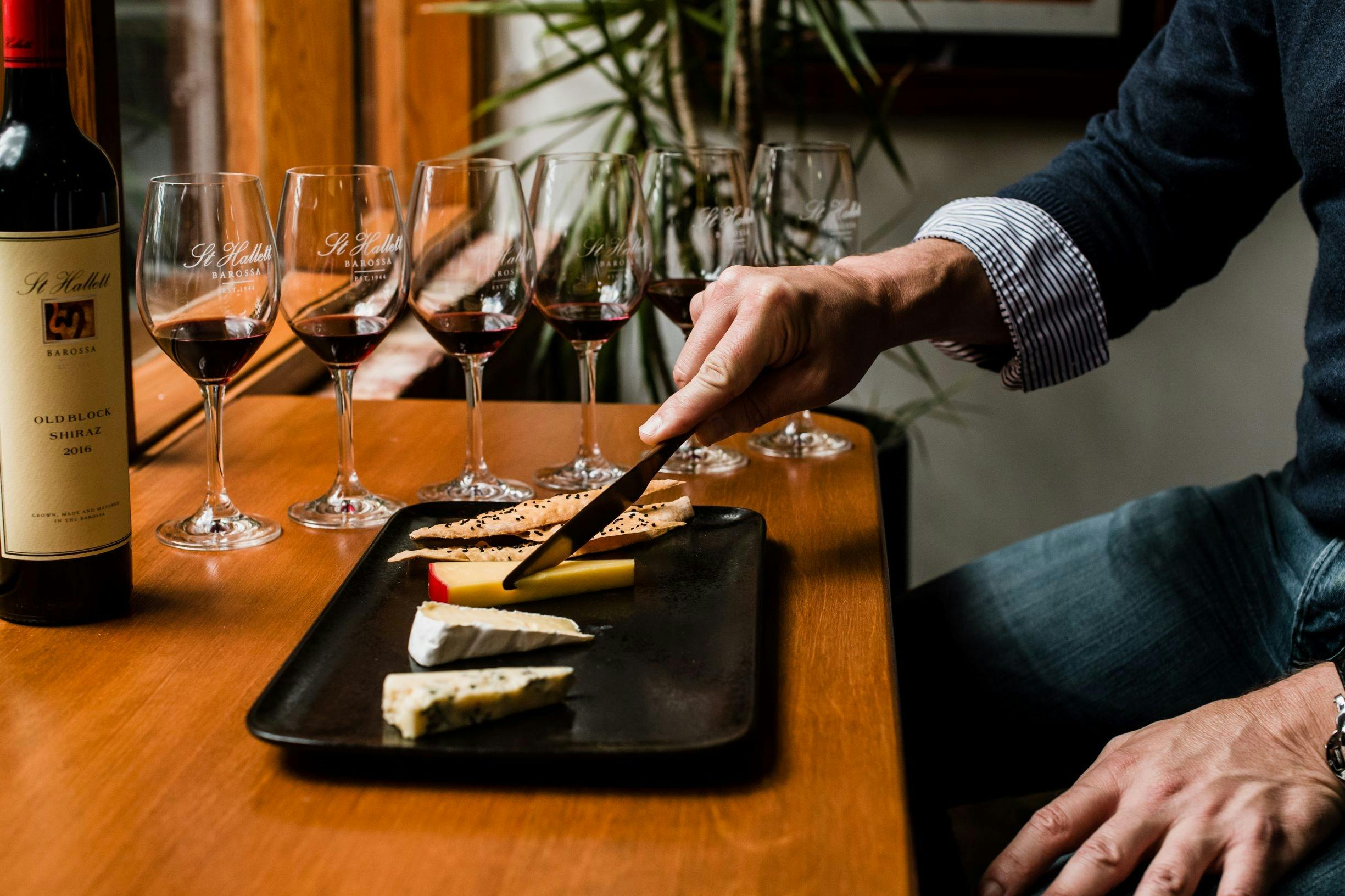 Cheese and wine tasting