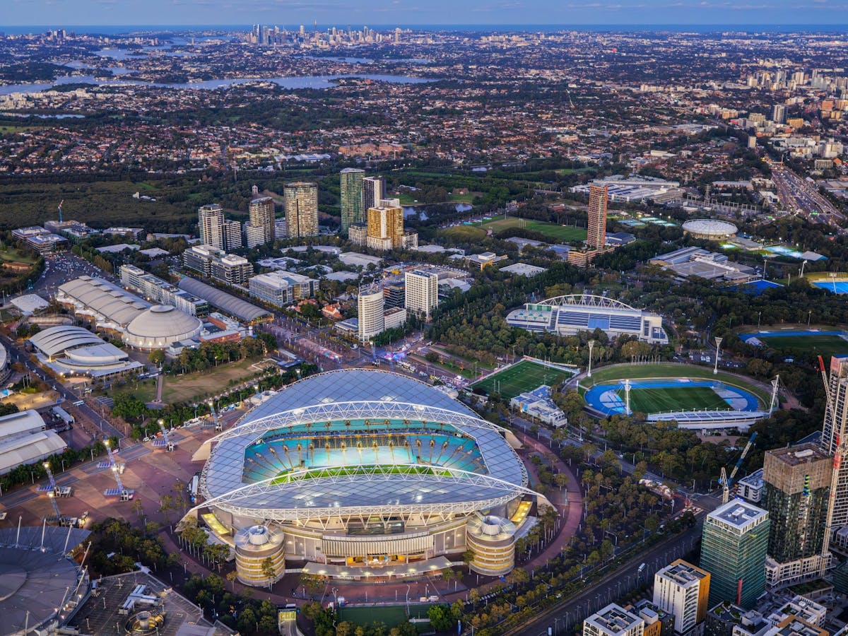 Western Sydney Stadium aerial image