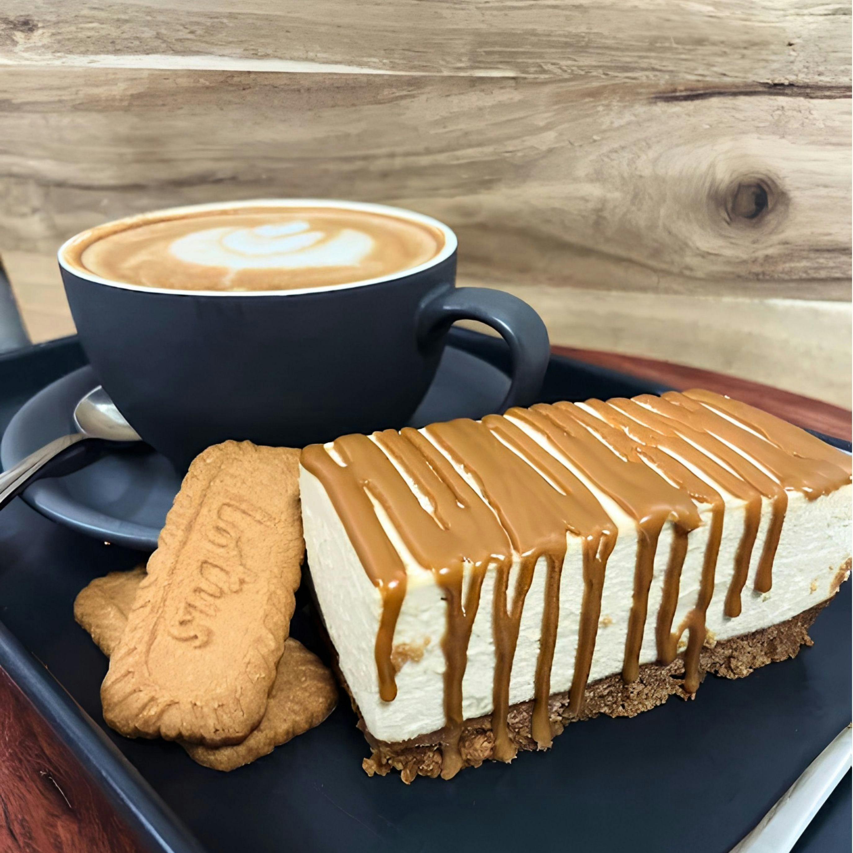 Cheesecake and coffee