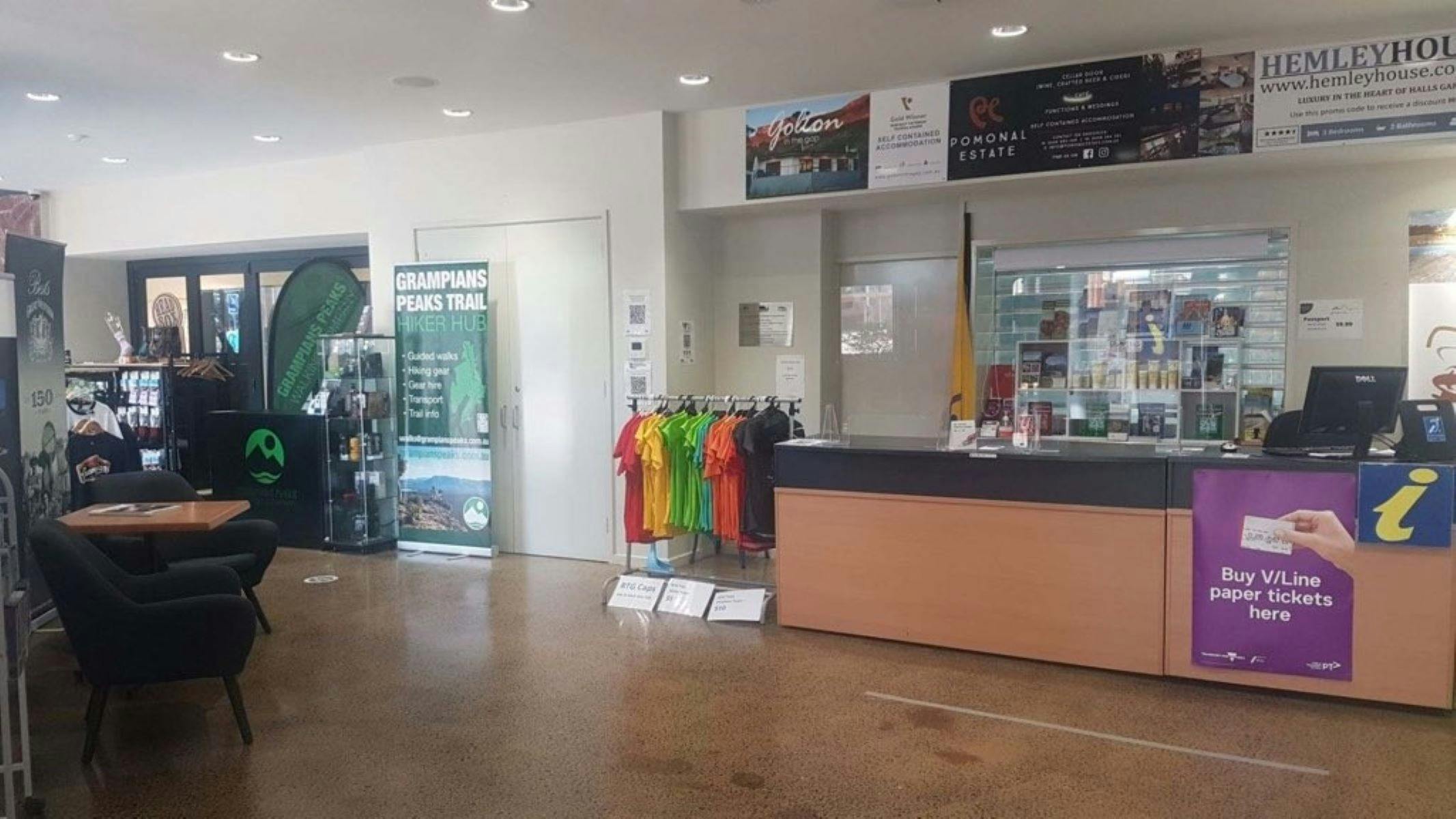 Internal Counter of Halls Gap Visitor Information Centre