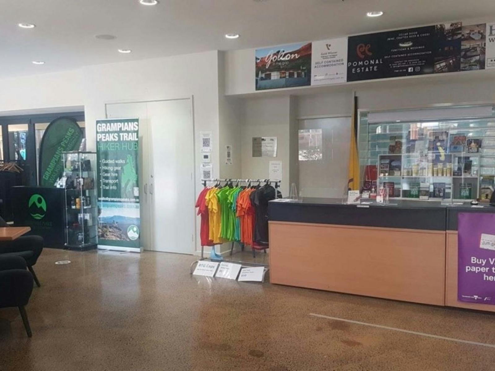 Internal Counter of Halls Gap Visitor Information Centre