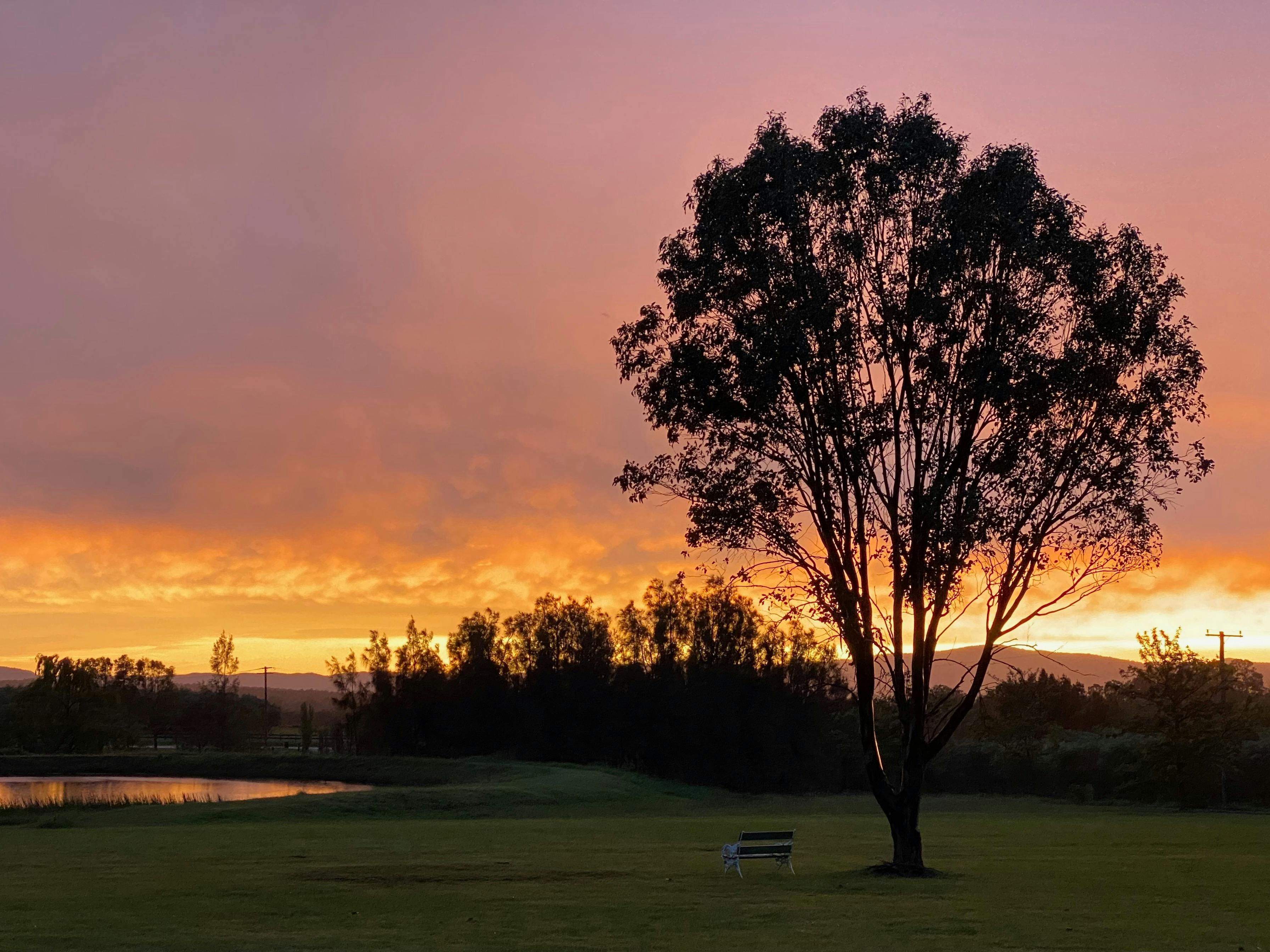 Sunset over the Brokenback Range, Hunter Valley