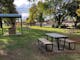 Picnic tables and BBQ at the Rutherglen Lions Park