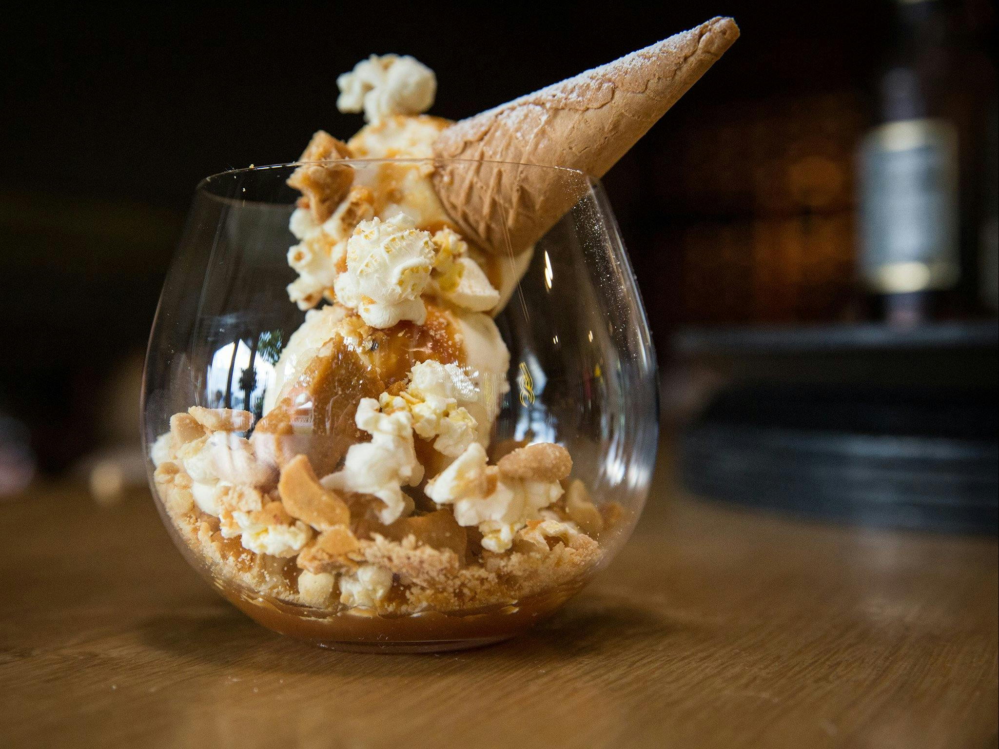 Signature desert in a large glass