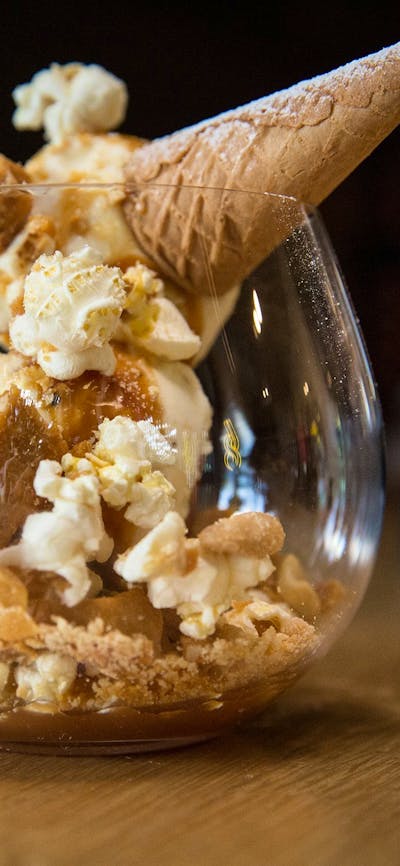 Signature desert in a large glass