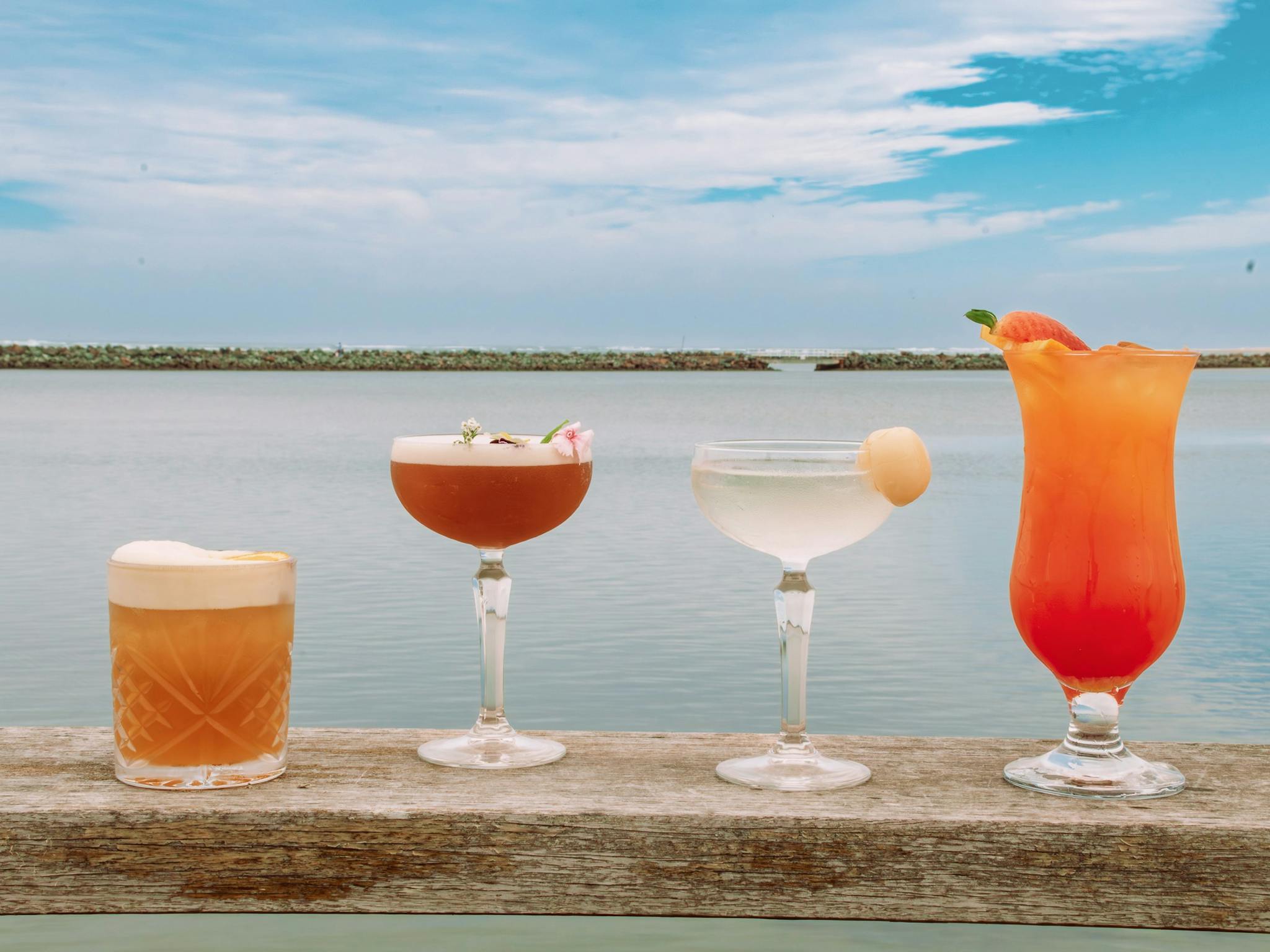 cocktails by the water