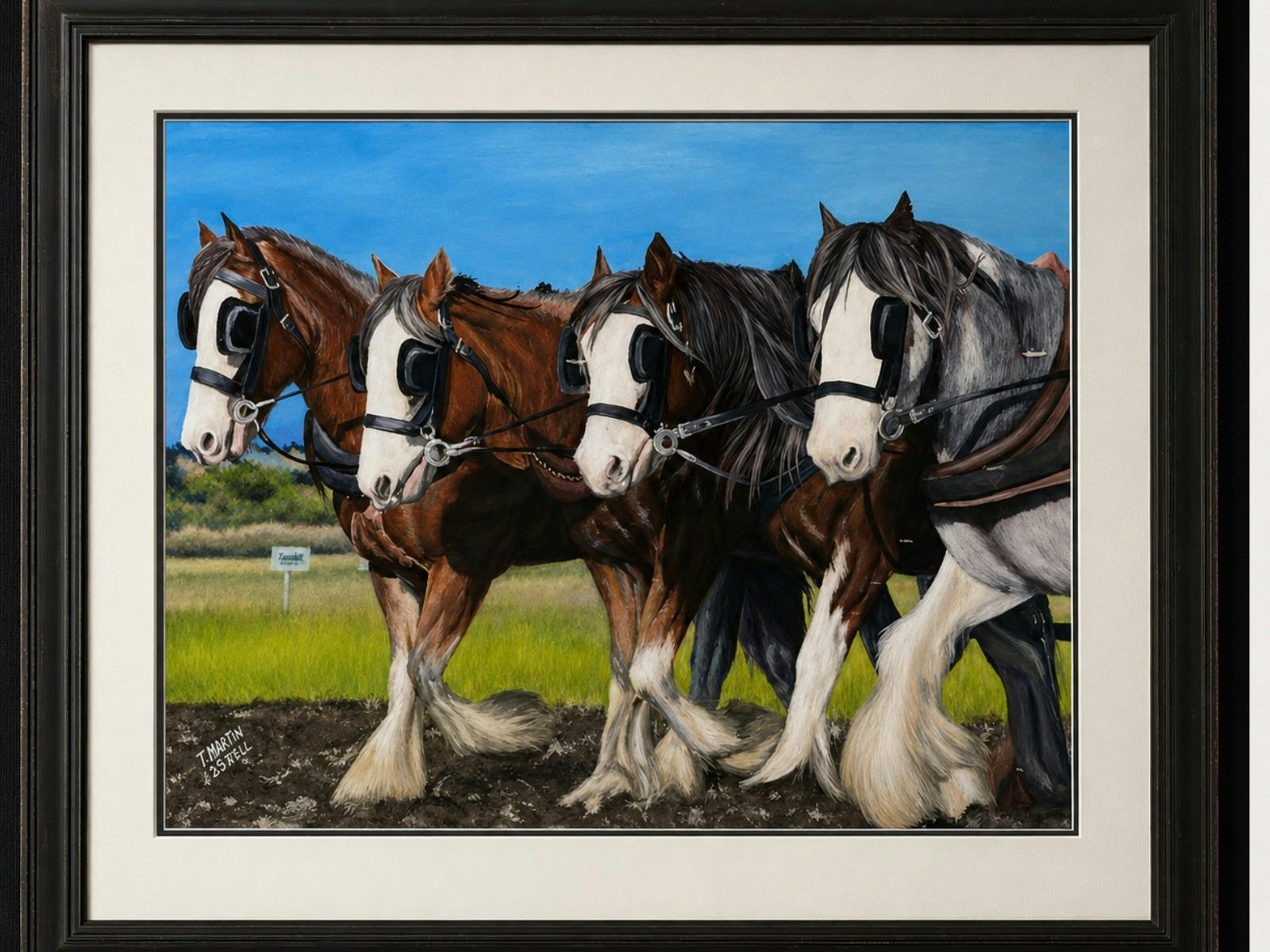 Painting of Clydesdale Horse