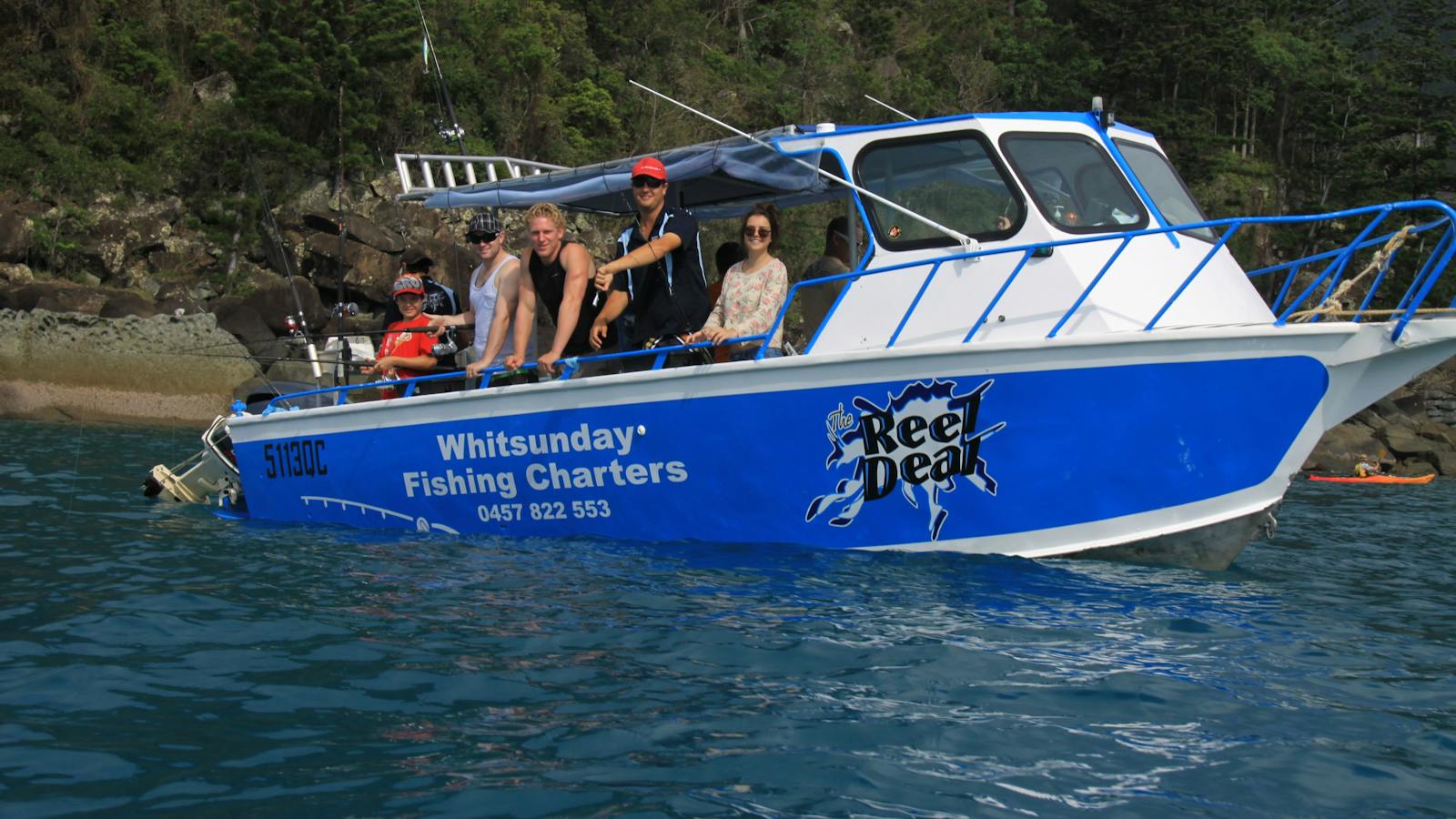 Having a great time aboard The Reel Deal