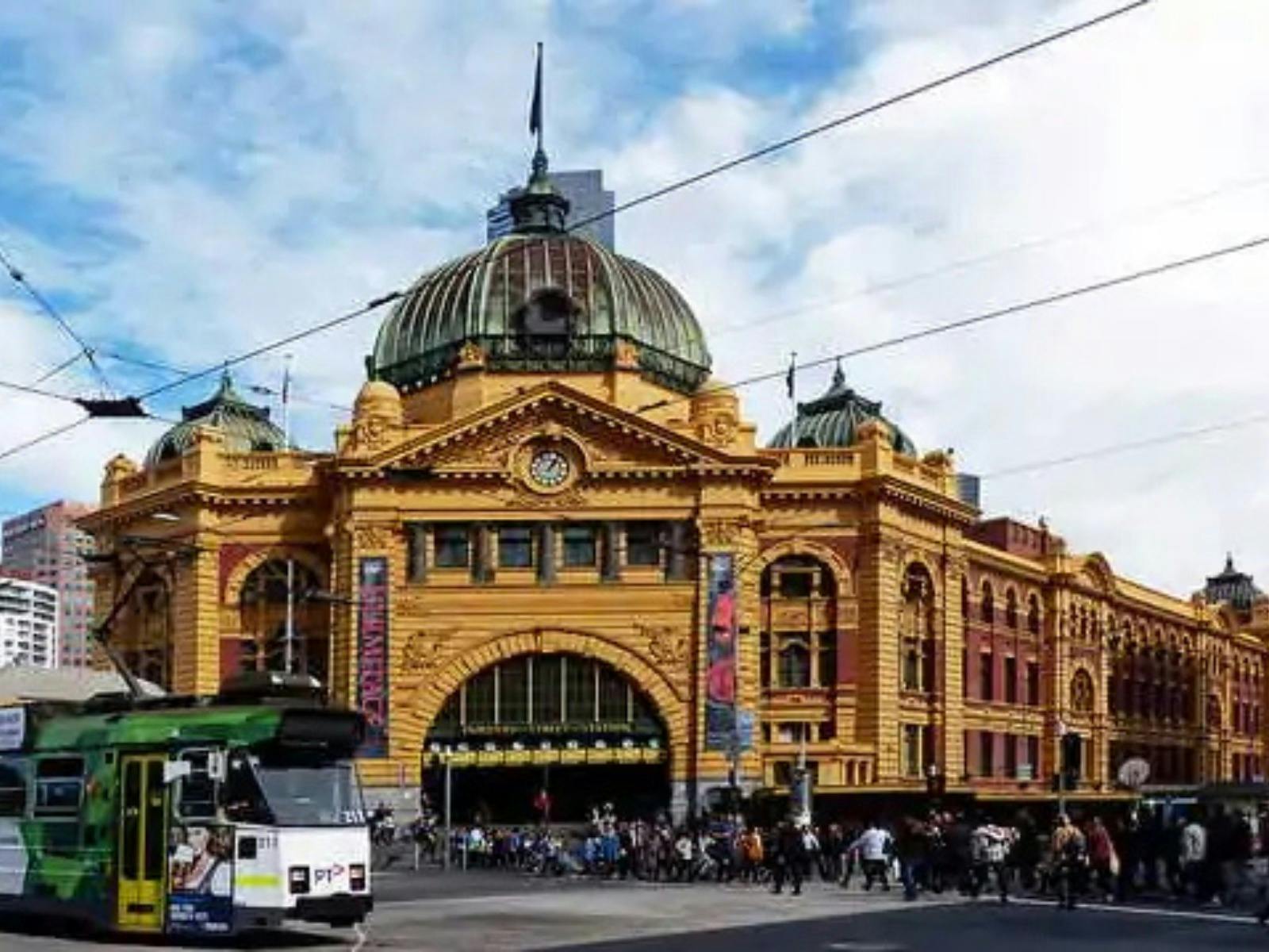 Flinders Station during the day