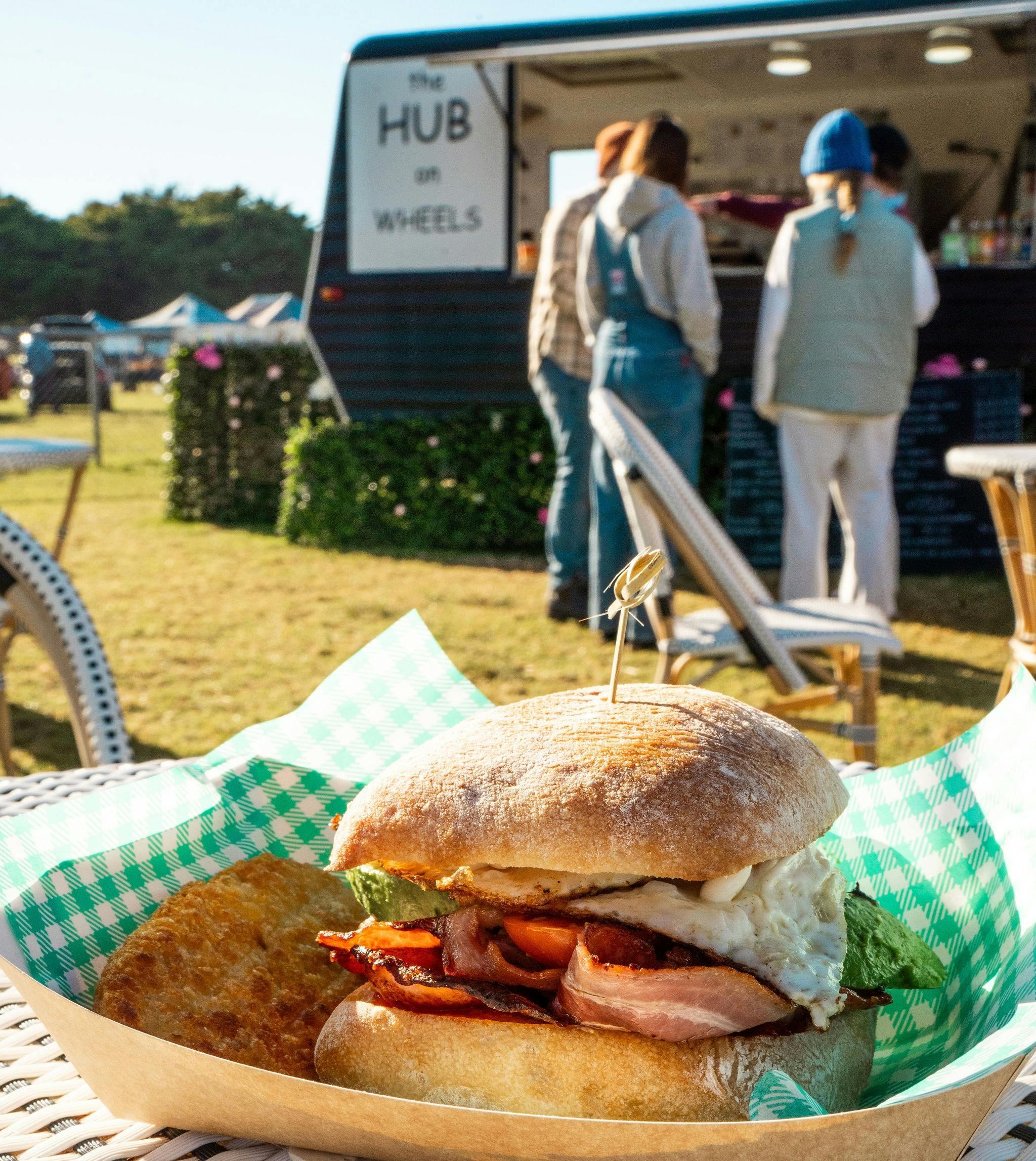 Kick your feet up at our outdoor seating