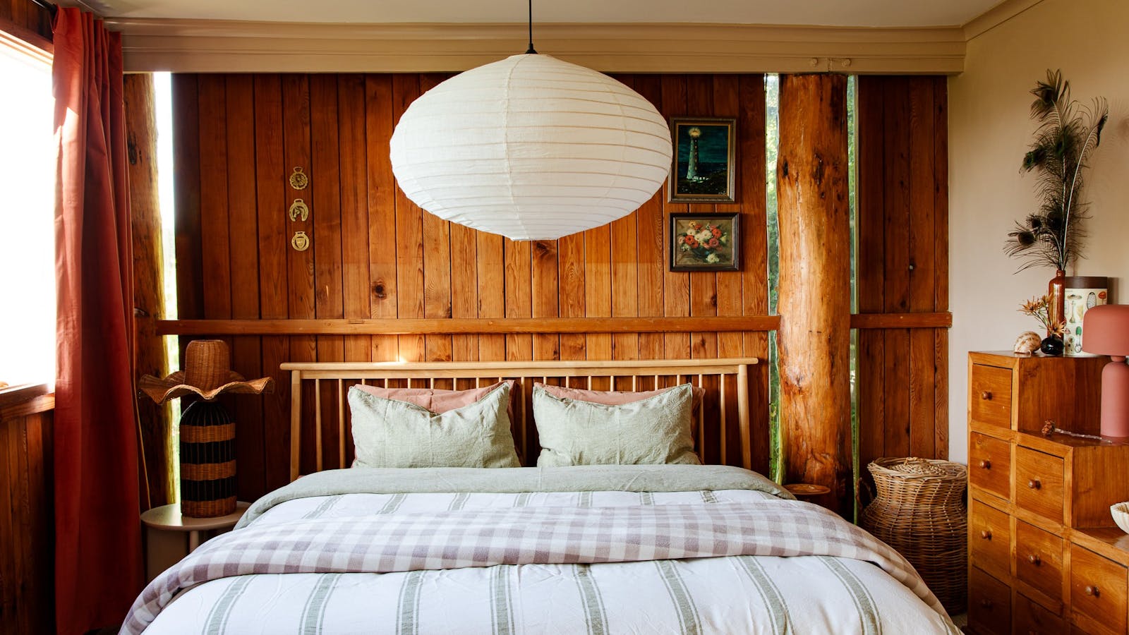A giant, king bed makes sleeping a luxury experience