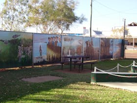 murals depicting various scences in honour of those who served