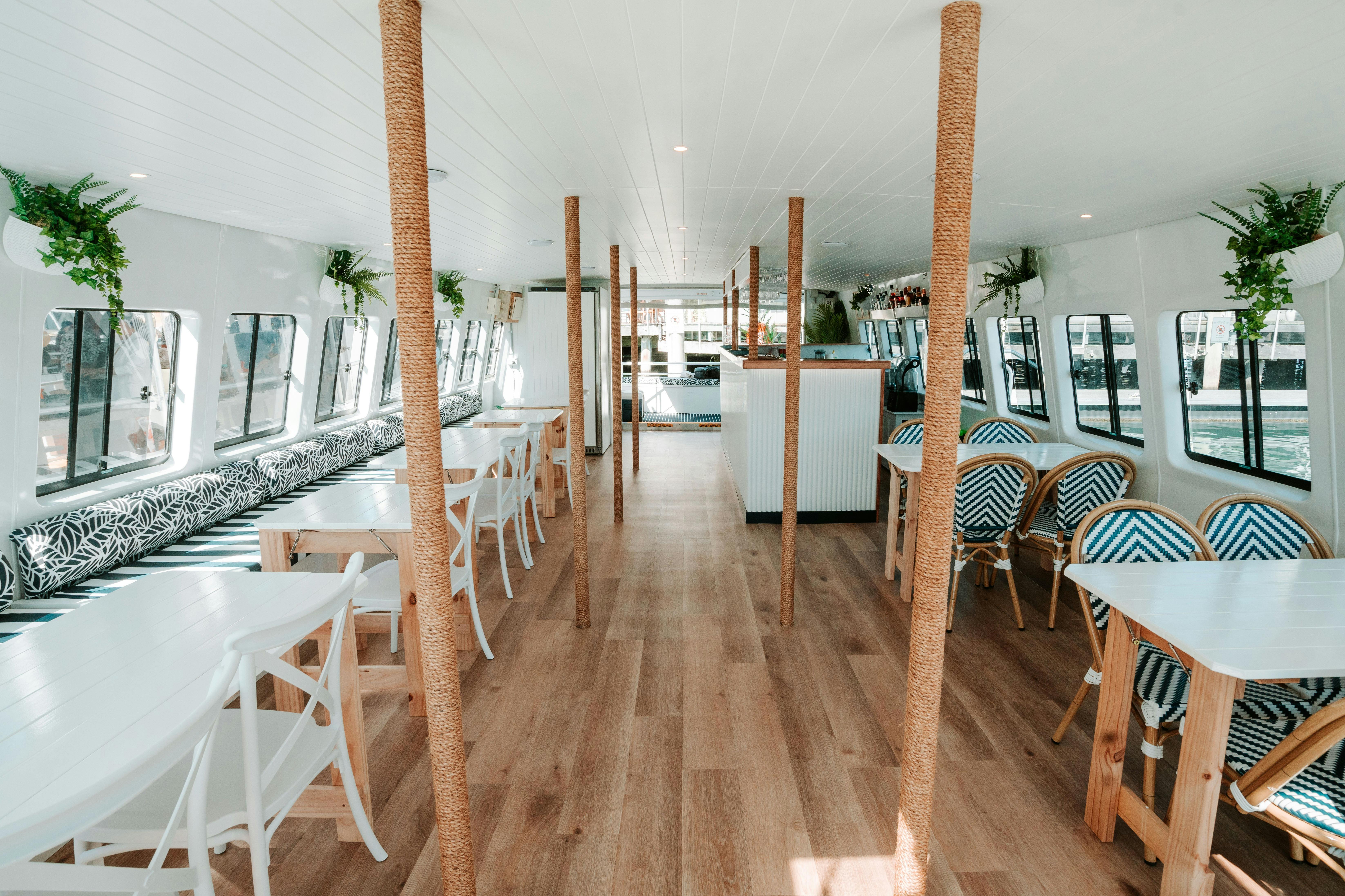 Coastal Chic Downstairs Interior of The Boat Mooloolaba