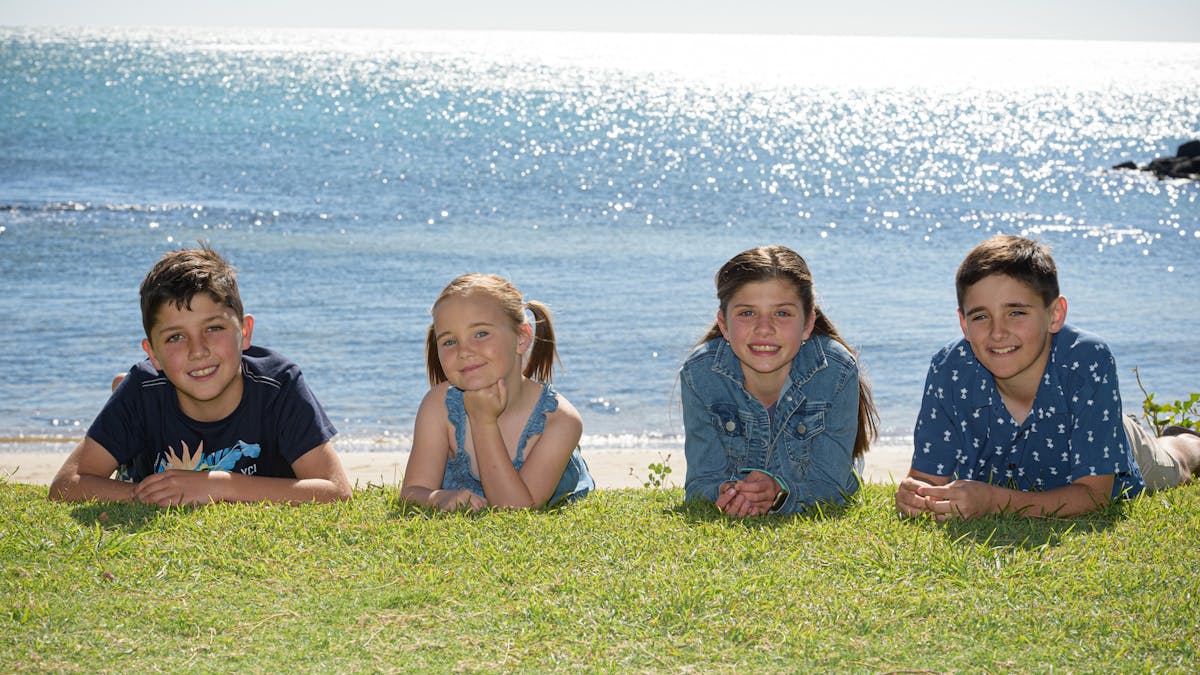 Kids at Bargara Beach