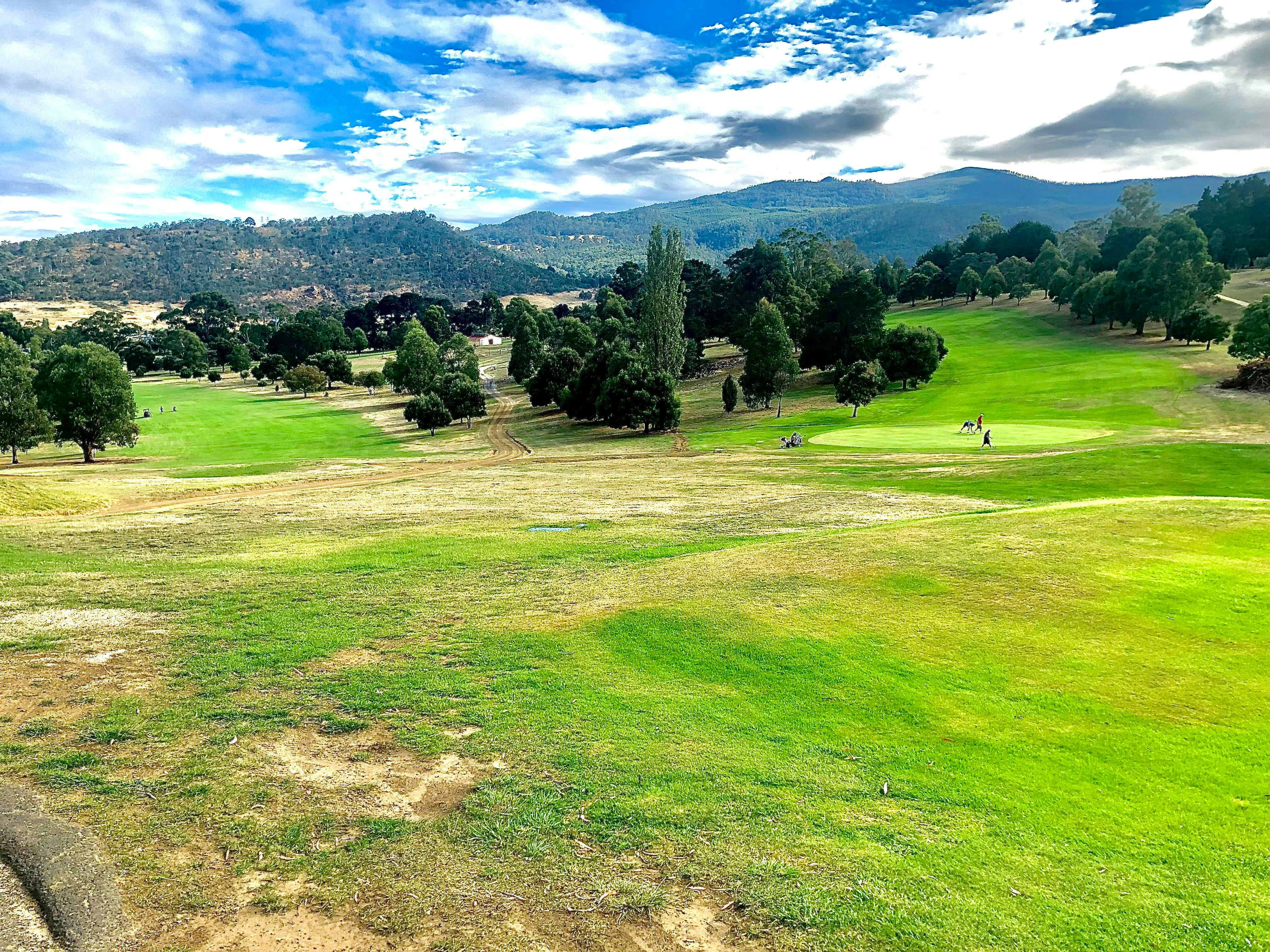 The first and last holes at New Norfolk Golf Club