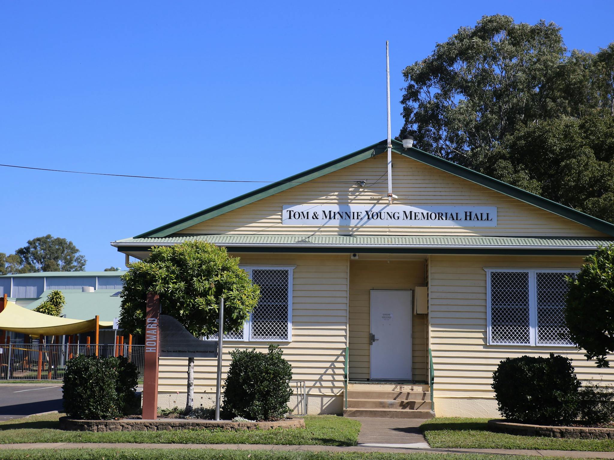 Memorial Hall, Howard, Fraser Coast. Memorial Hall, Howard, Fraser Coast.