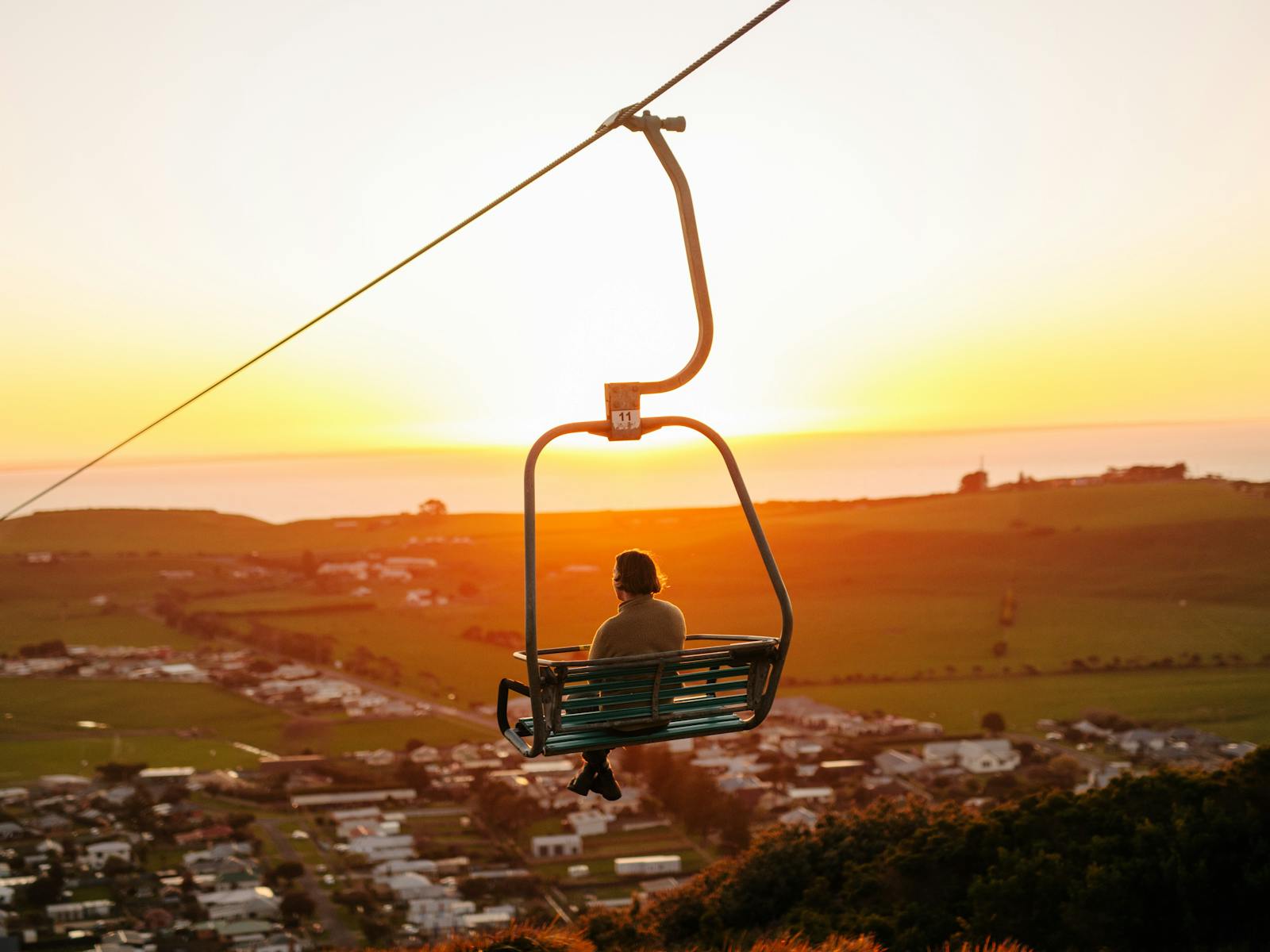 Chairlift at The Nut in Stanley