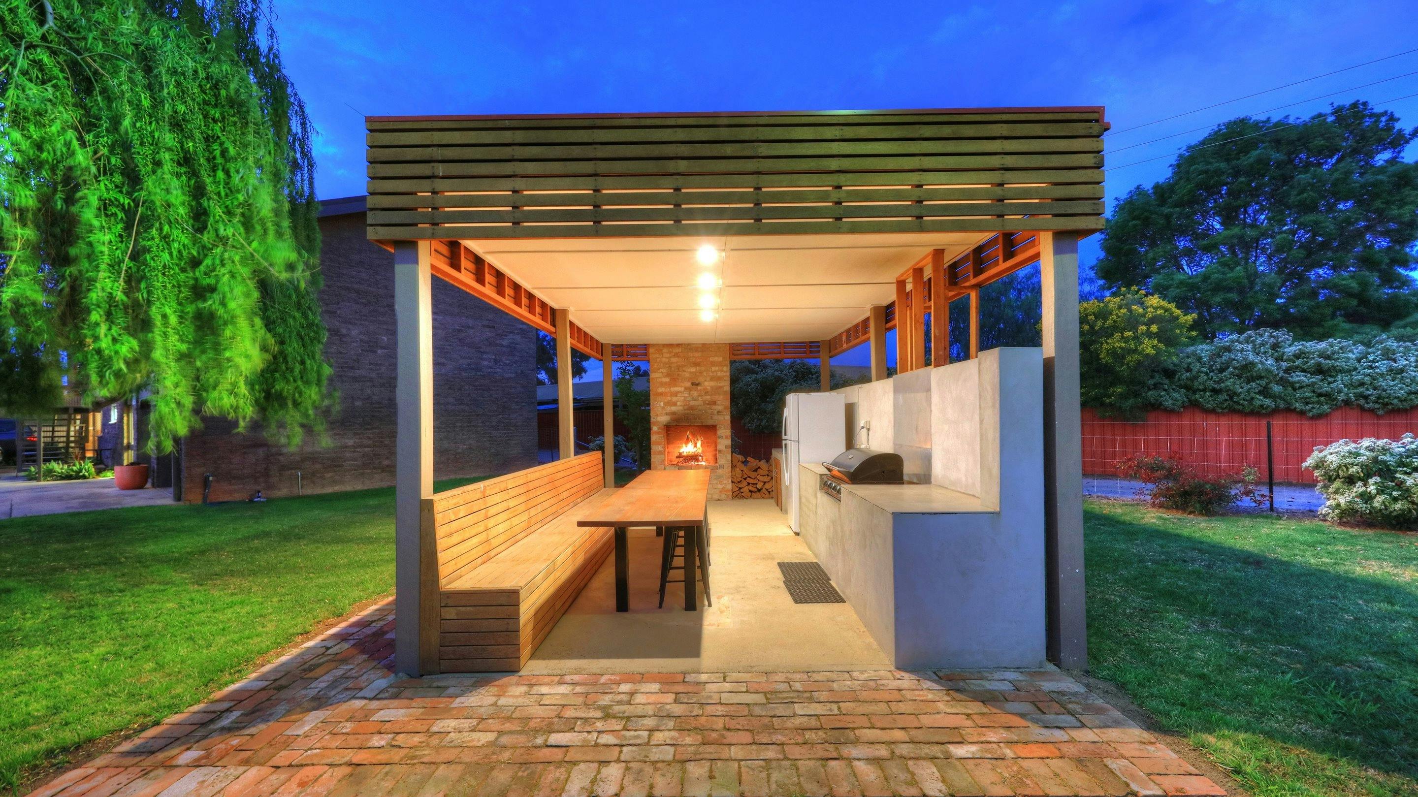 Undercover barbecue area